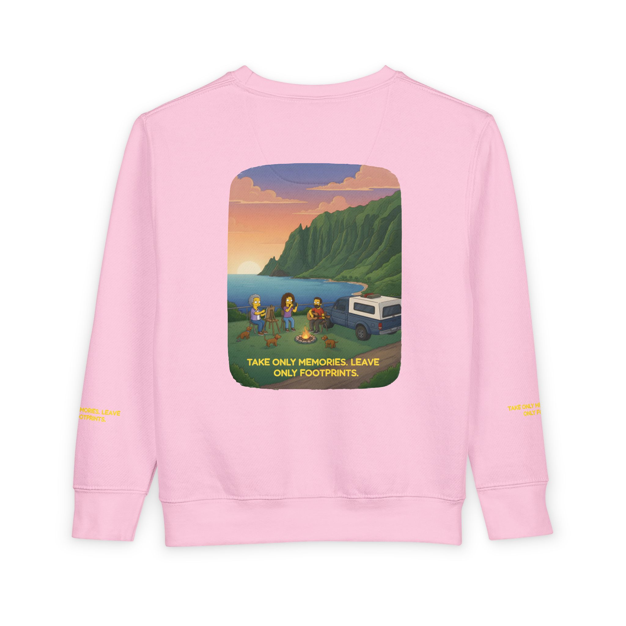 Toddler Sweatshirt - "Take Only Memories-Leave Only Footprints" (Design Sitcom-Line)