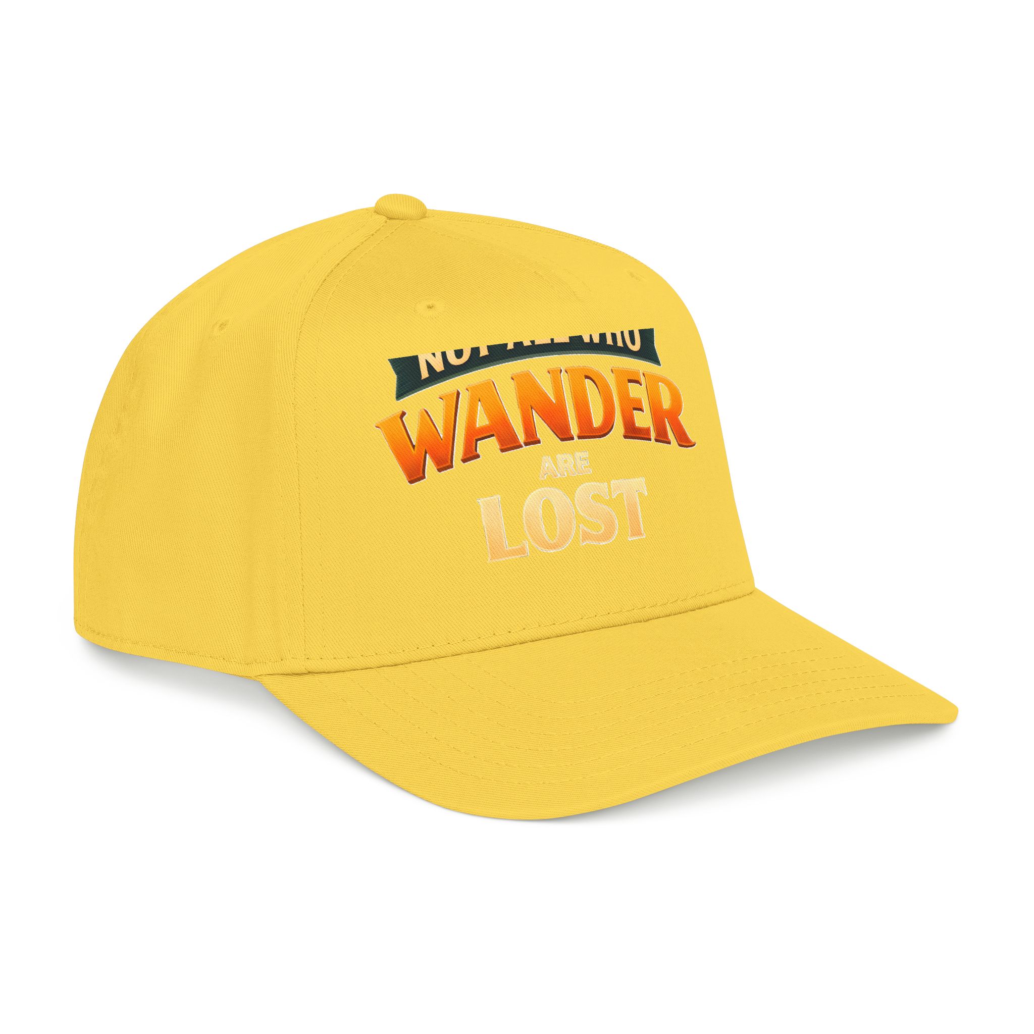 Baseball Cap - "Not All Who Wander Are Lost" Design Scenic-Line
