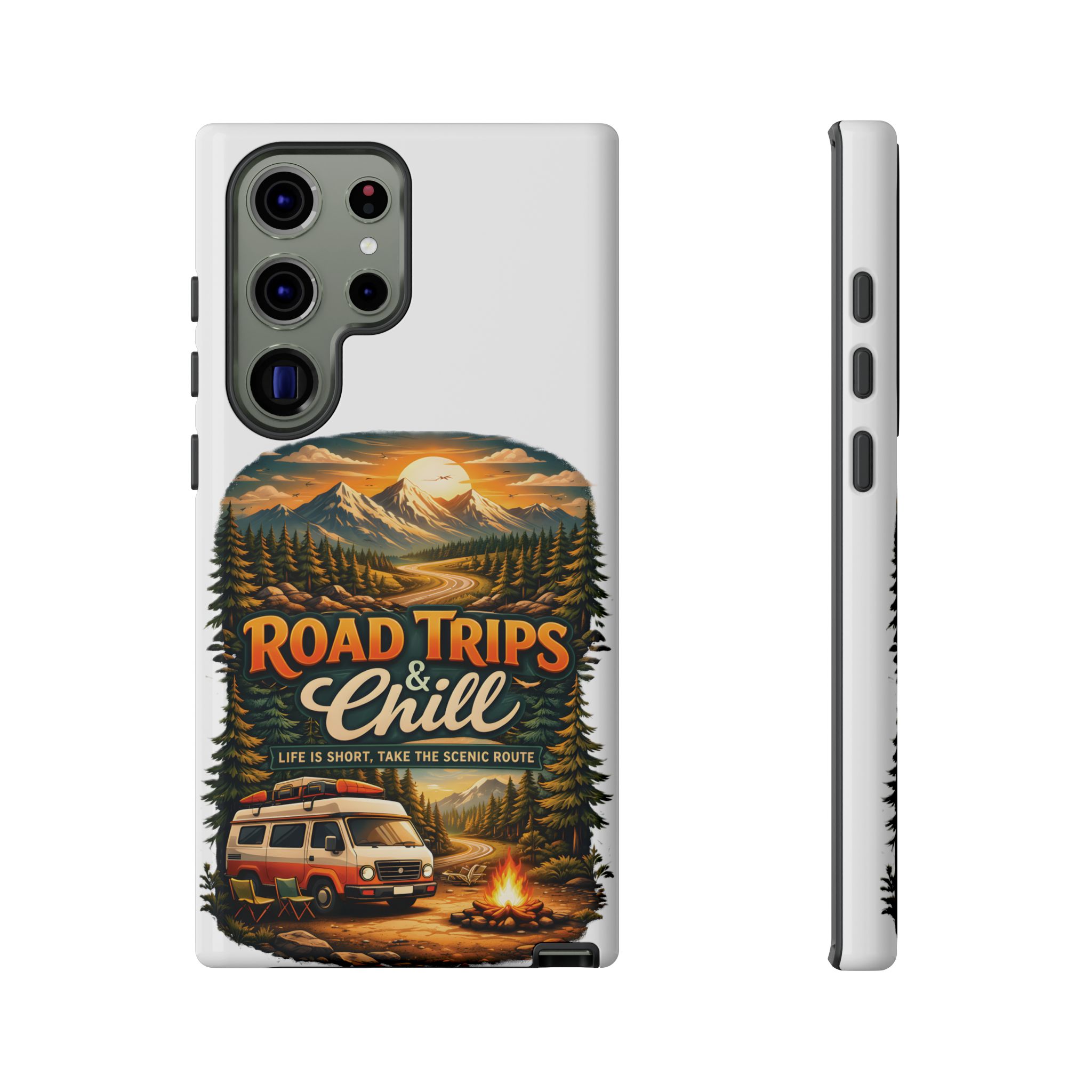 Phone Case — "Road Trips and Chill" (Design Scenic-Line)