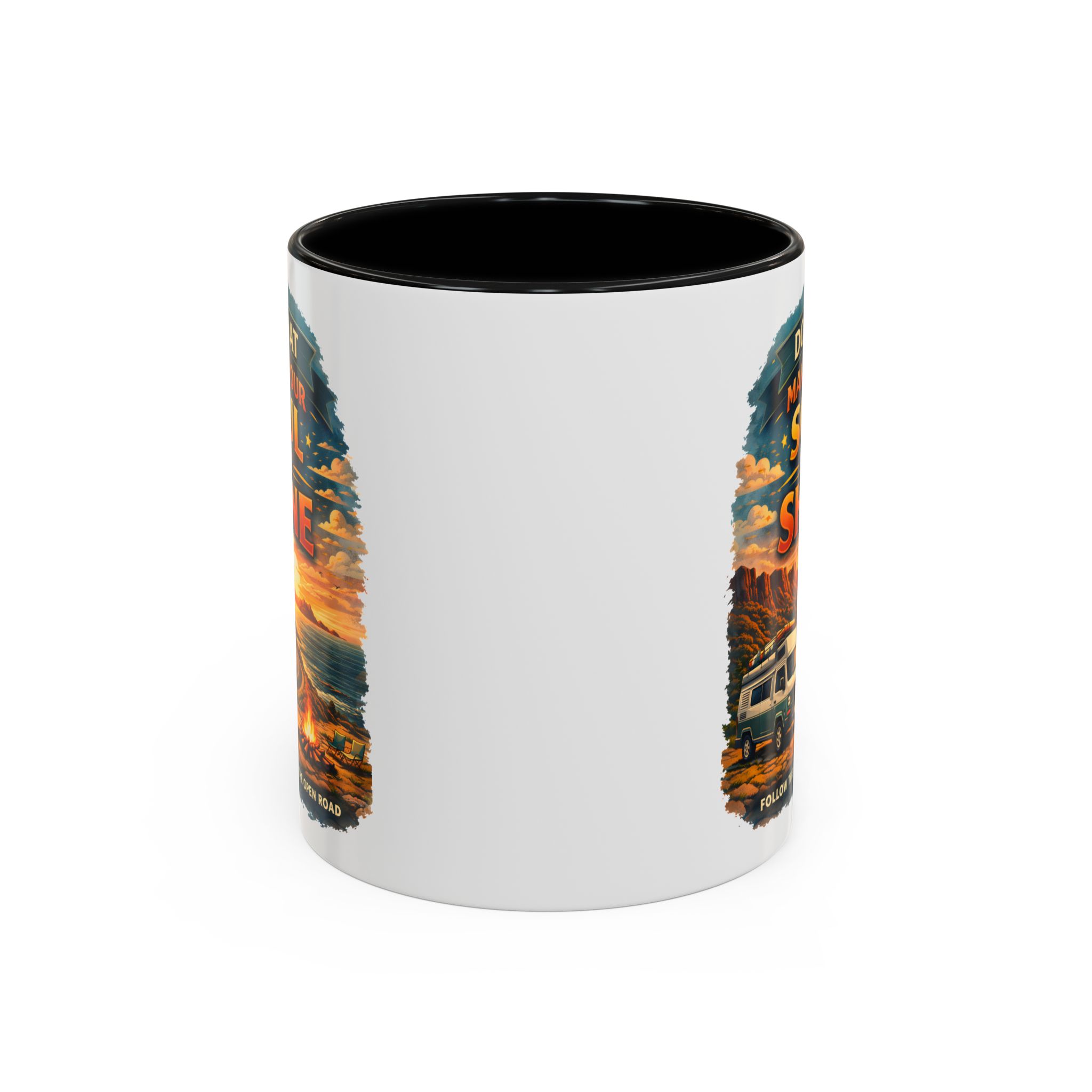 Accent Coffee Mug (11, 15oz) — "Do What Makes Your Soul Shine" Design Scenic-Line