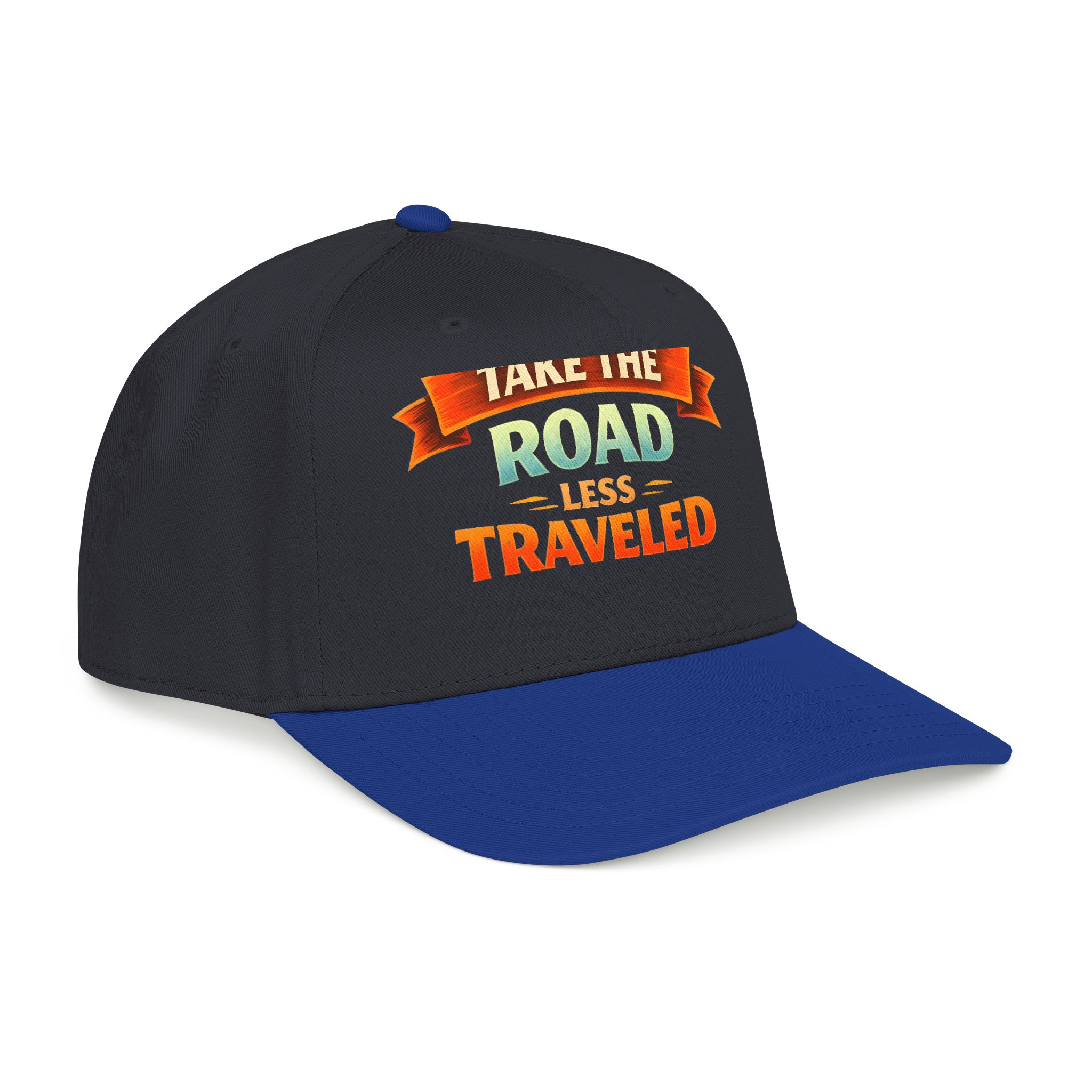 Baseball Cap - "Take The Road Less Traveled" Design Scenic-Line