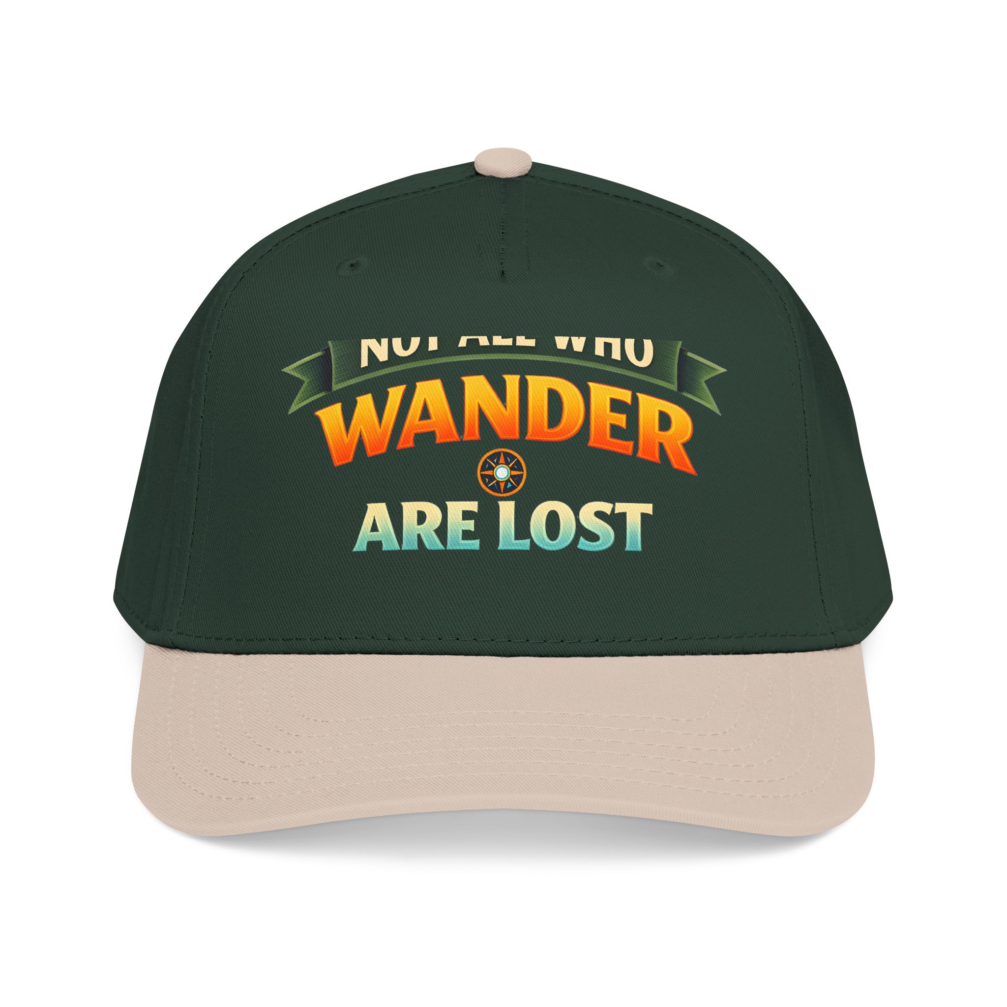 Baseball Cap - "Not All Who Wander Are Lost" Design Scenic-Line