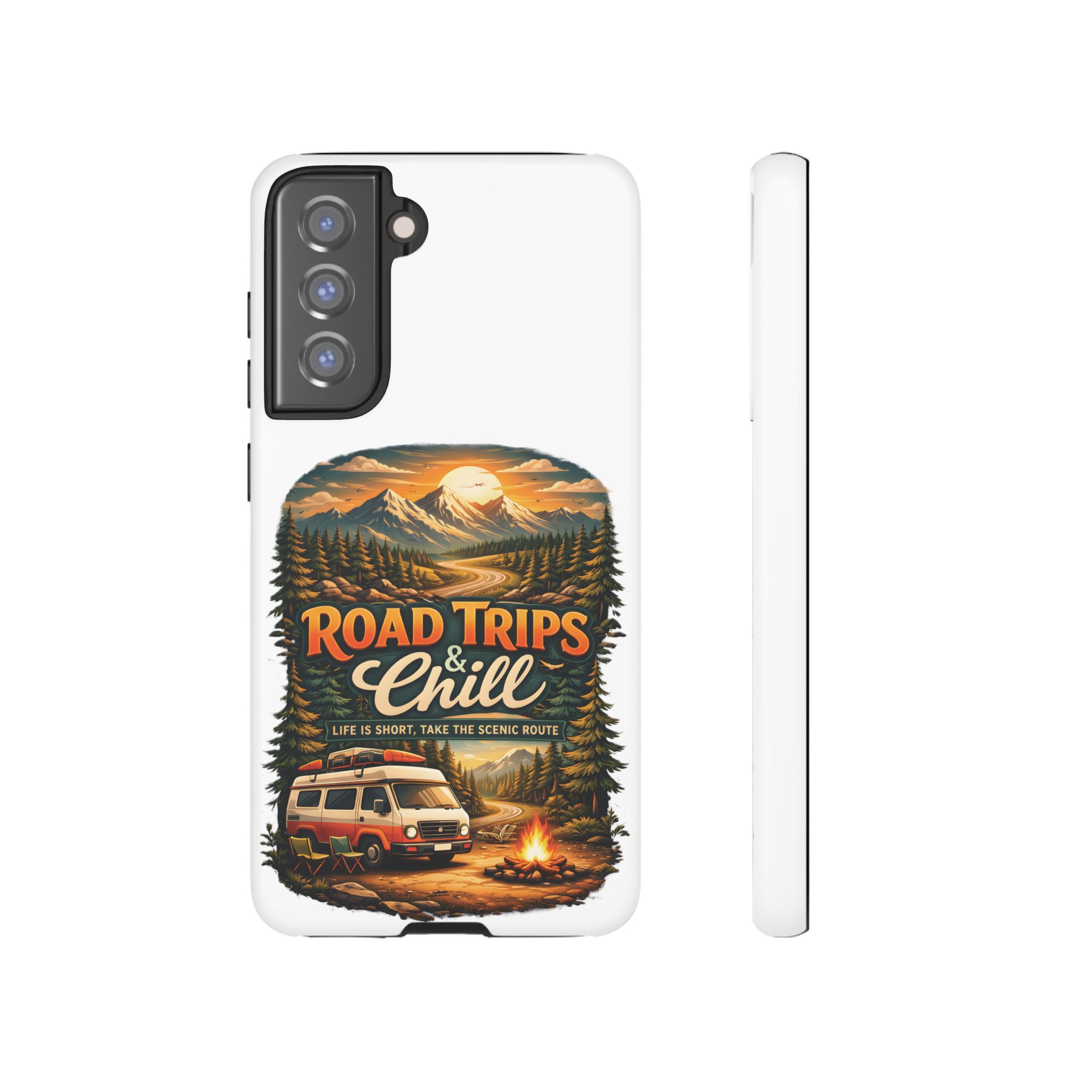 Phone Case — "Road Trips and Chill" (Design Scenic-Line)