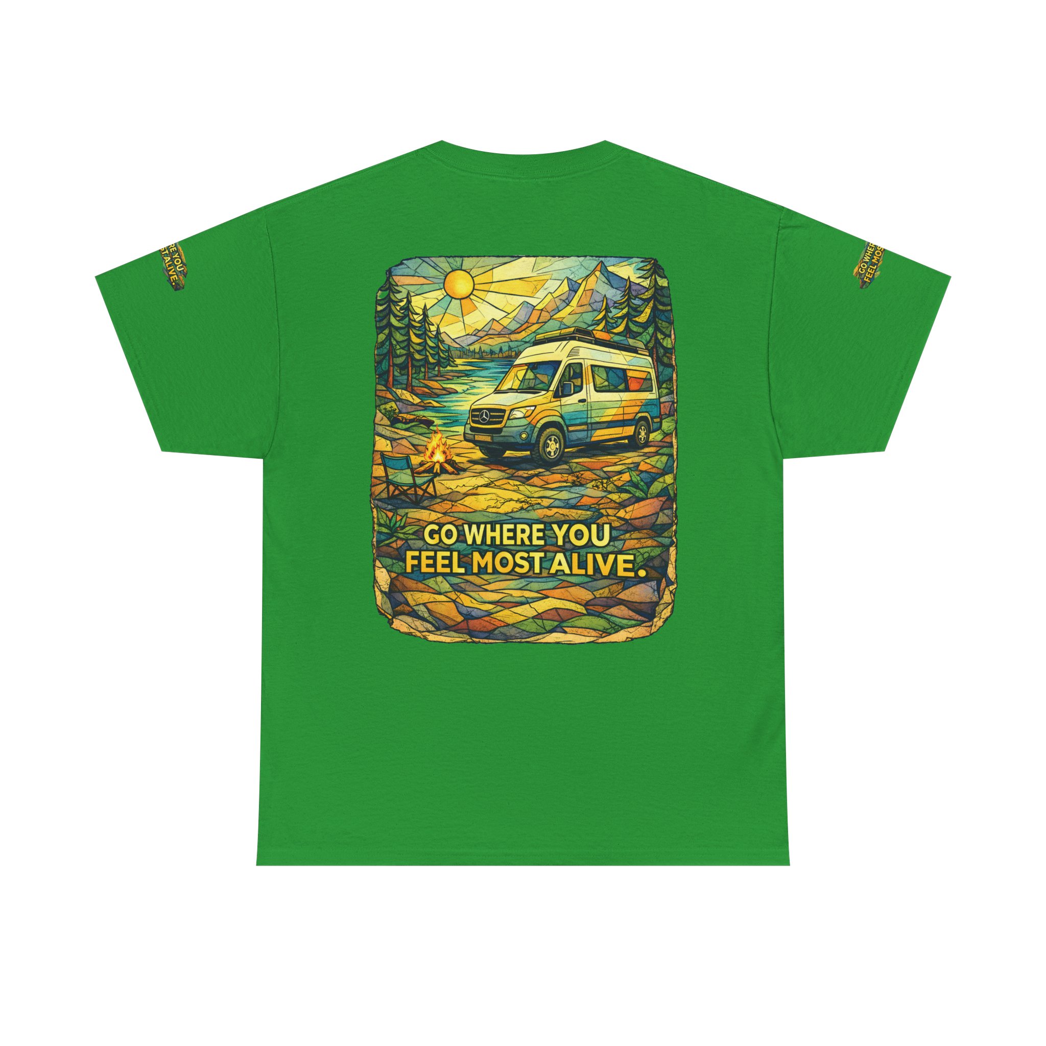 15875013064282329835_2048.jpeg Unisex Heavy Cotton Tee — "Go Where You Feel Most Alive" Design Cubic-Line