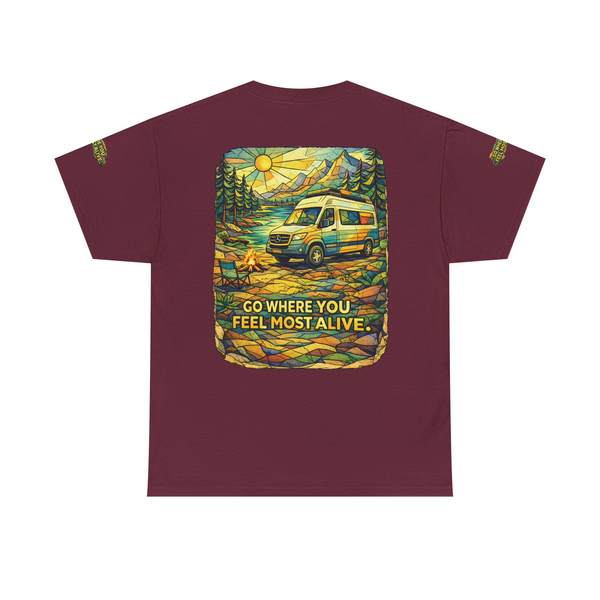 1589445607689068163_2048.jpeg Unisex Heavy Cotton Tee — "Go Where You Feel Most Alive" Design Cubic-Line