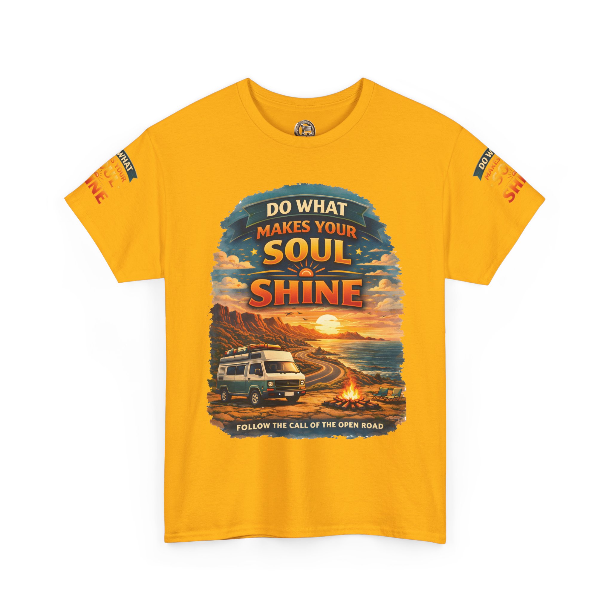 Unisex Heavy Cotton Tee — "Do What Makes Your Soul Shine" Design Scenic-Line