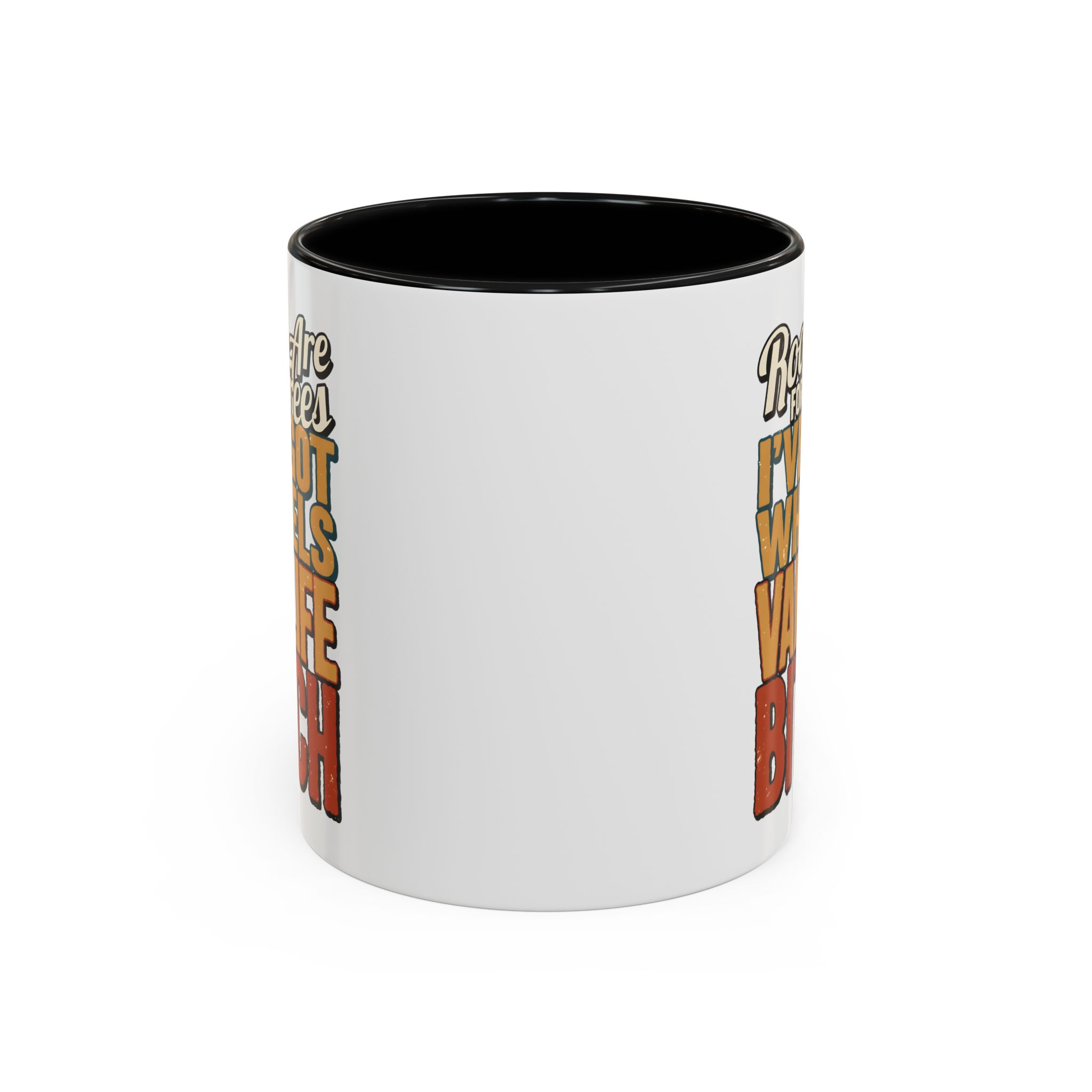 Accent Coffee Mug (11, 15oz) — "Roots Are For Trees" Design F**K-Line