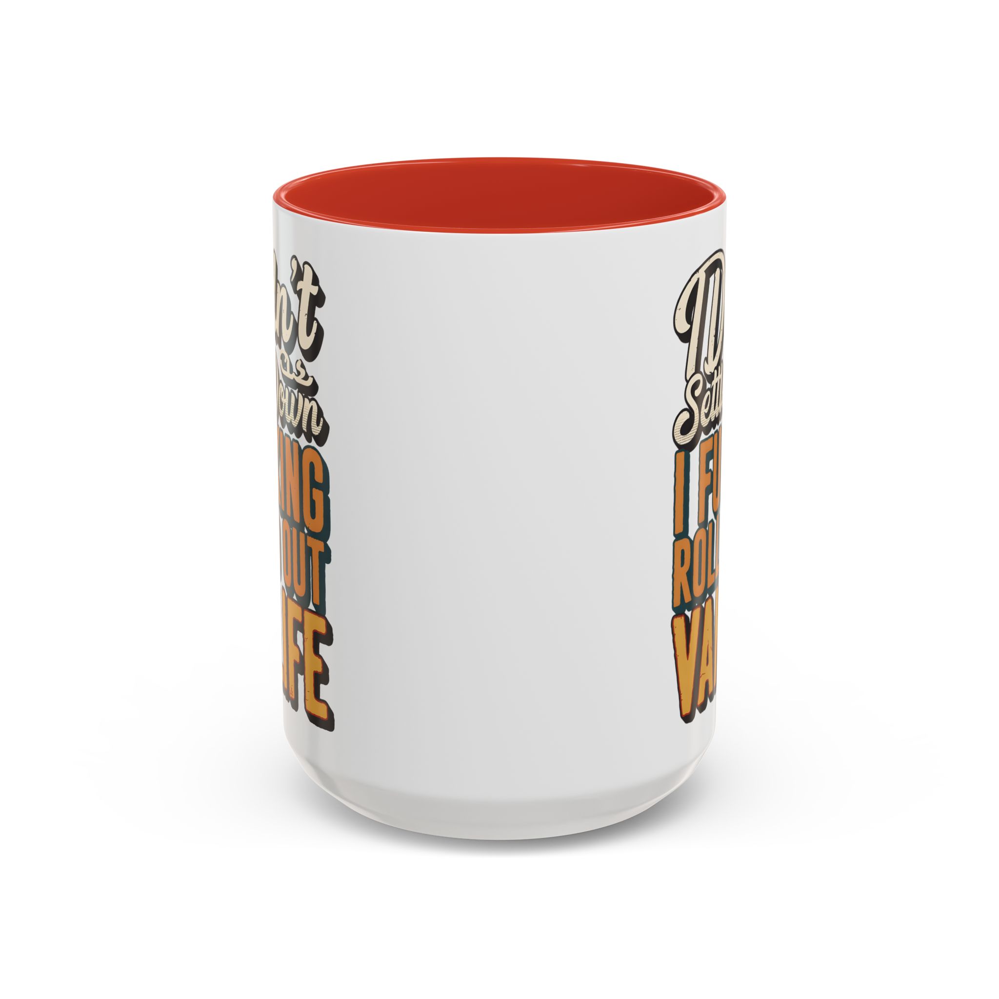 Accent Coffee Mug (11, 15oz) — "Dind´t Settle Down" Design F**K-Line