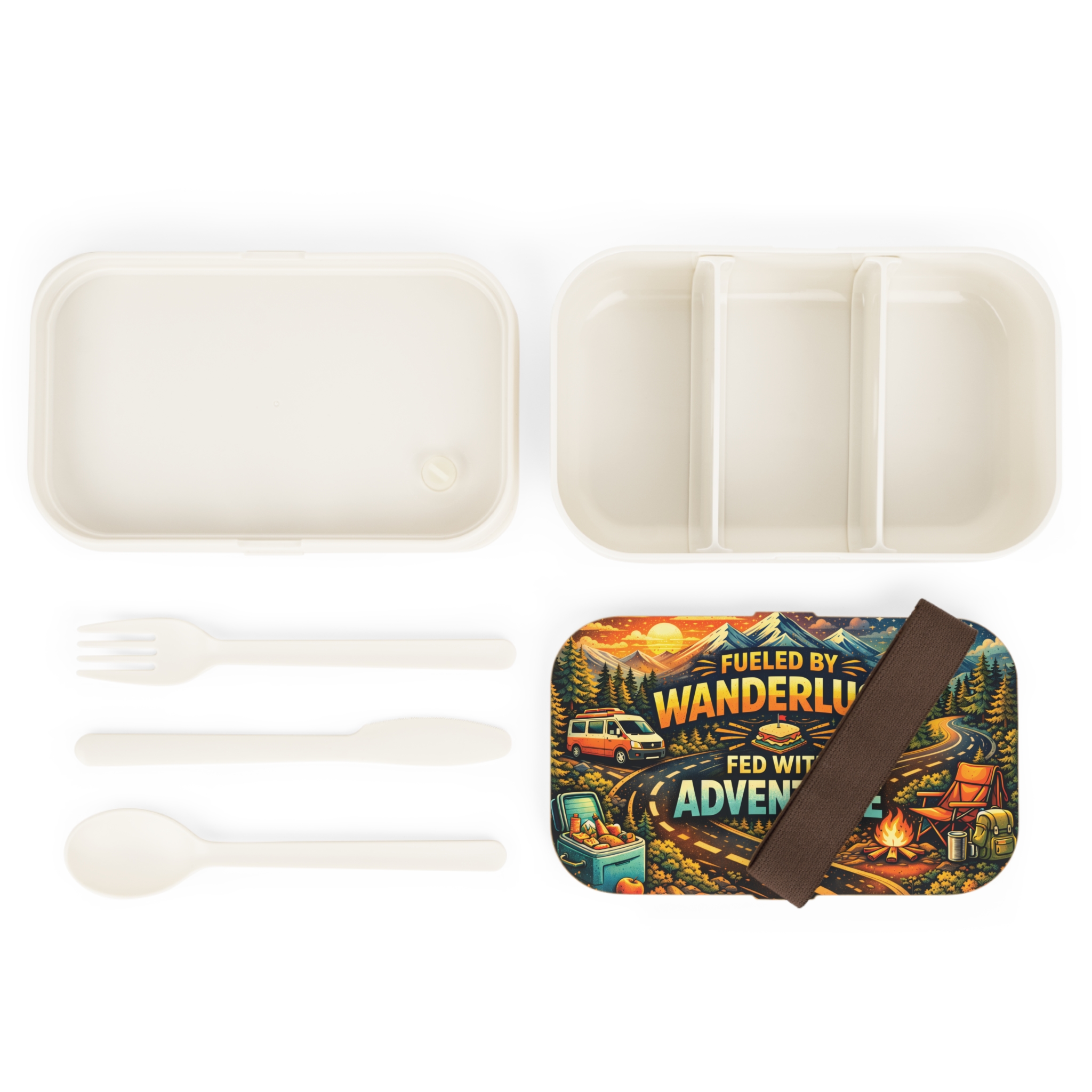 15909108604402723438_2048.jpeg Adventure Camper Bento Box — "Fueled by Wanderlust, Fed with Adventure" Travel Lunchbox