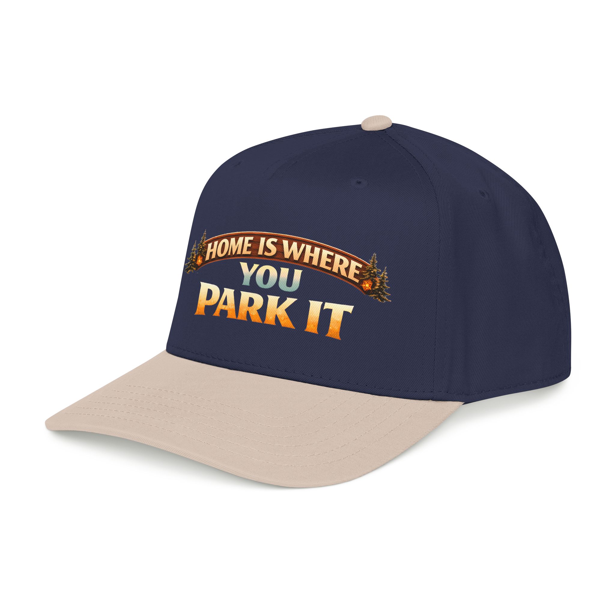 Baseball Cap - "Home Is Where You Park It" Design Scenic-Line