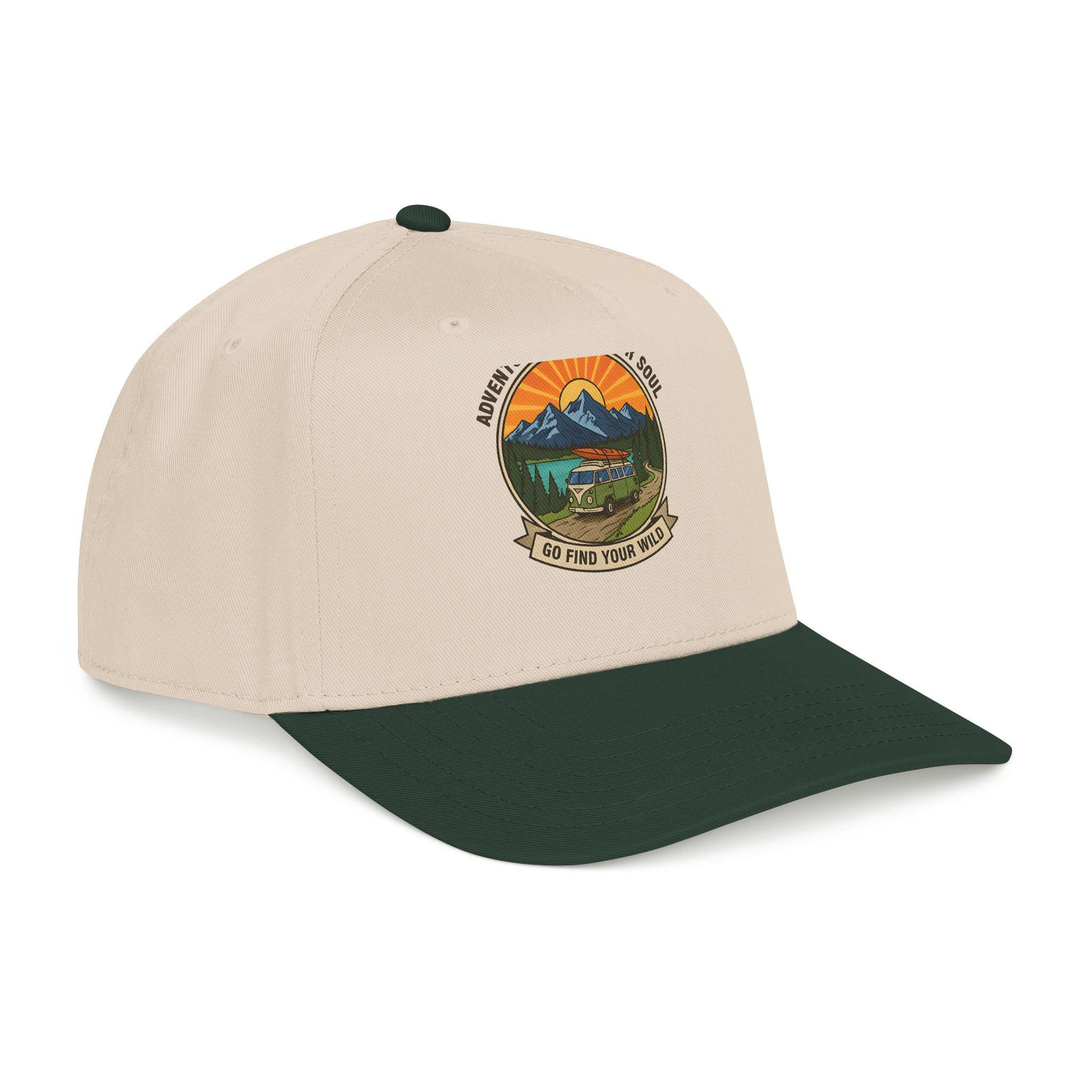 Baseball Cap — "Go Find Your Wild" Outdoor Patch