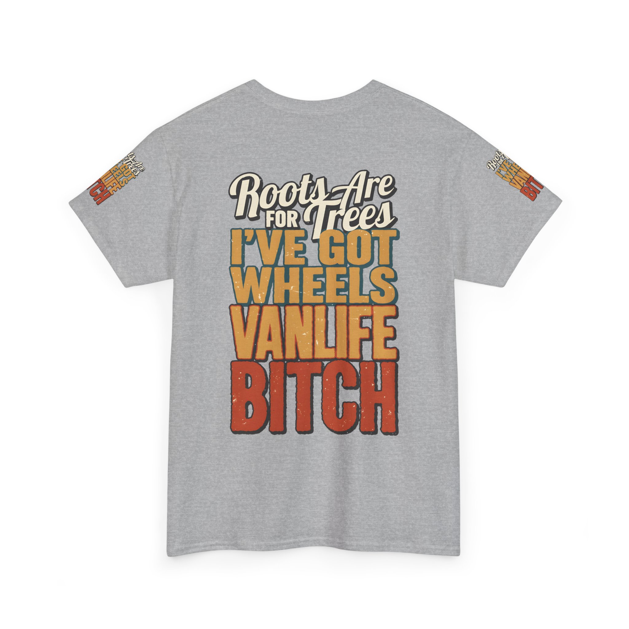 Unisex Heavy Cotton Tee — "Roots Are For Trees" Design F**K-Line