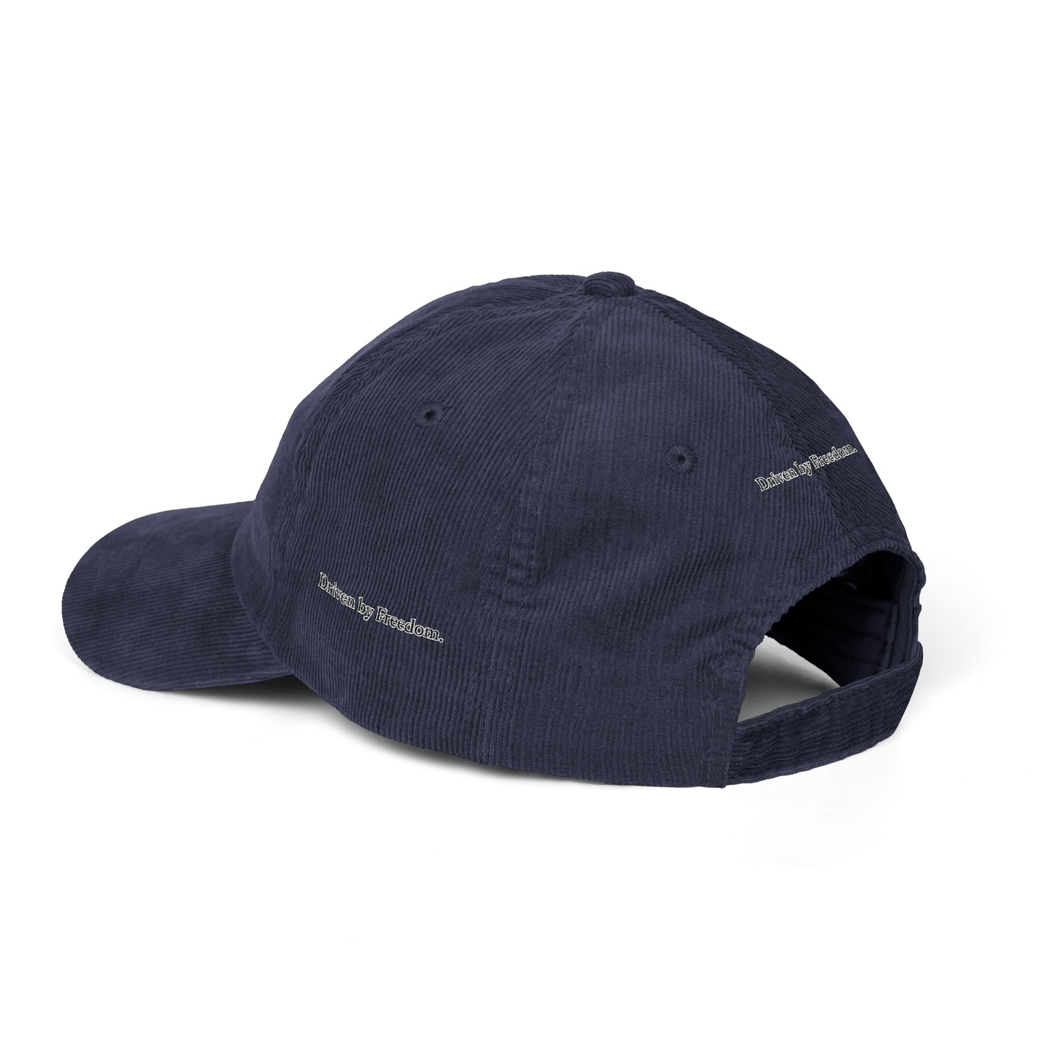 15941300365221625368_2048-1.jpeg Vintage Corduroy Cap (Embroidery) — "Driven By Freedom" Embroidered Hat