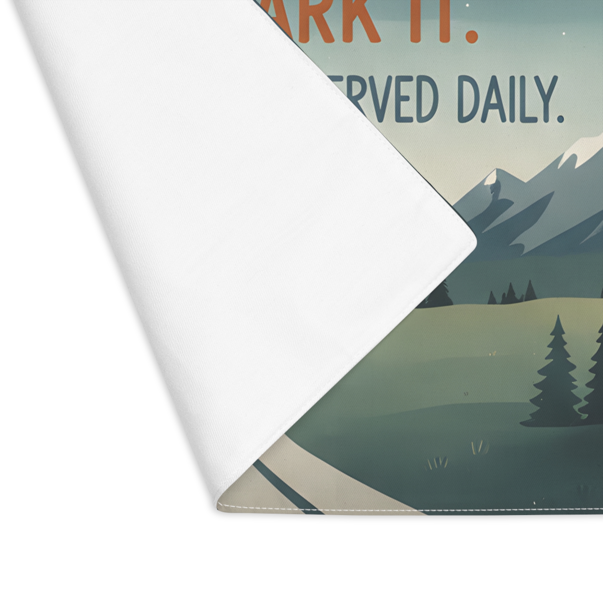 Vanlife Placemat - "Home Is Where You Park It" Adventure Camping Dining Mat