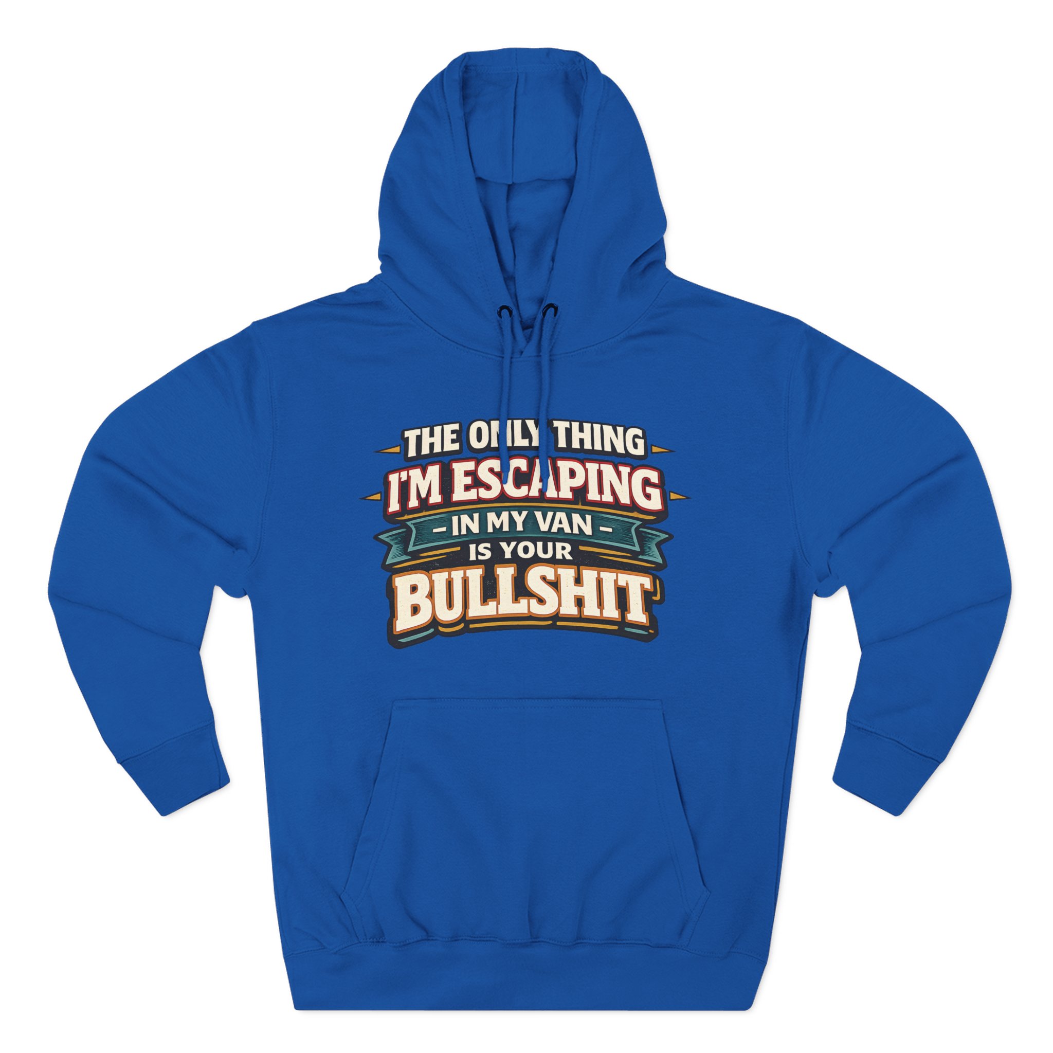 15955823913543803038_2048.jpeg Three-Panel Fleece Hoodie - "The Only Thing I´m Escaping" Design F**K-Line