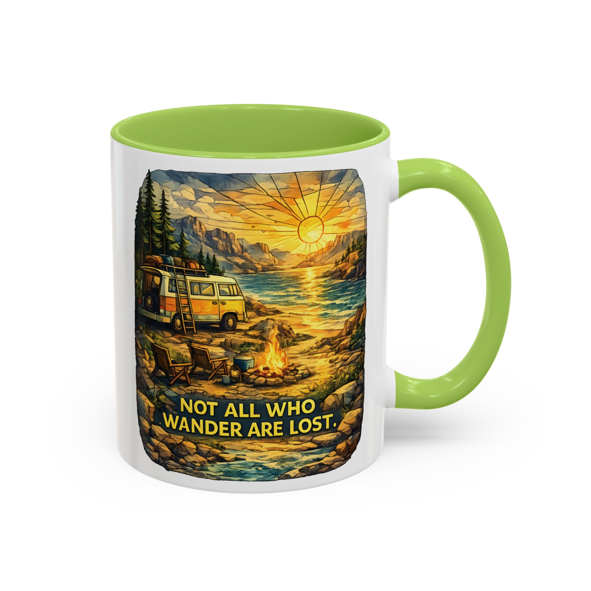 1598496004132322021_2048.jpeg Accent Coffee Mug (11, 15oz) — "Not All Who Wander Are Lost" Design Cubic-Line