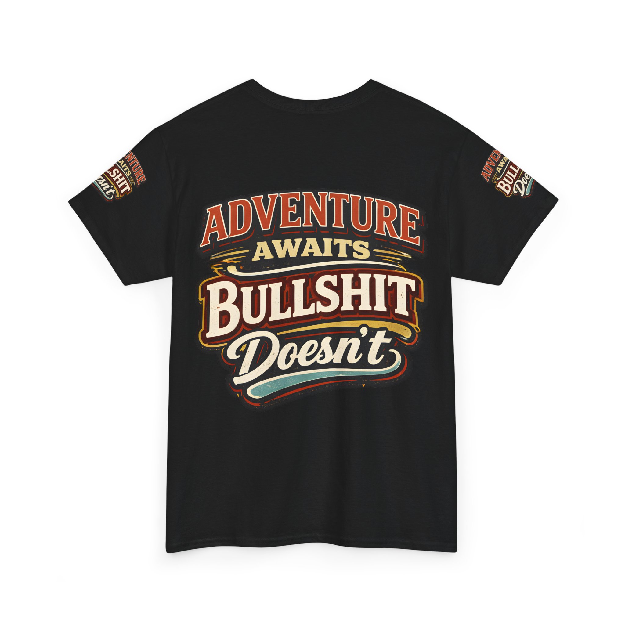 Unisex Heavy Cotton Tee — "Adventure Awaits" Design F**K-Line