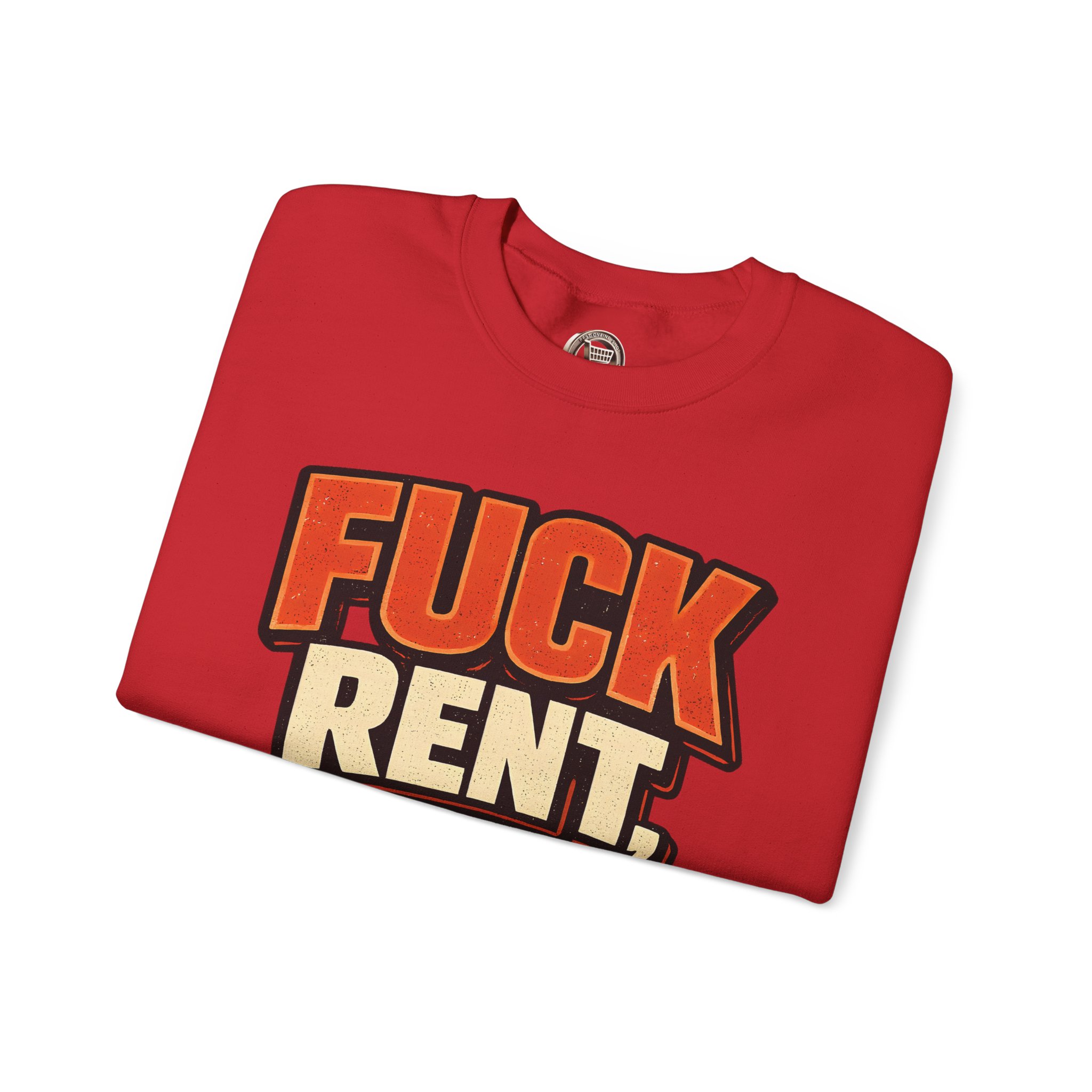 16013720616933891426_2048.jpeg Unisex Heavy Blend™ Crewneck Sweatshirt — "Fuck Rent Catch Sunsets" Design F**K-Line