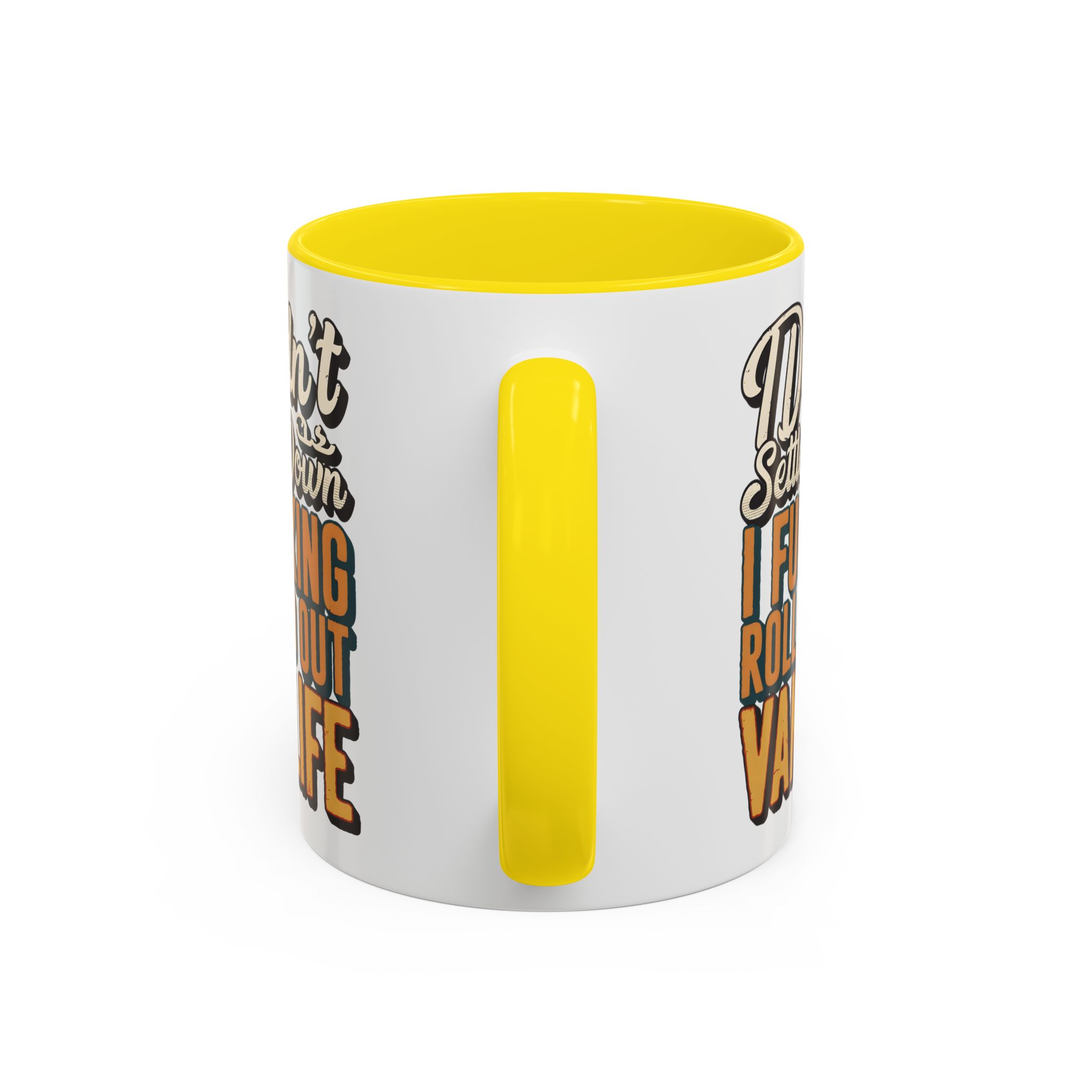 Accent Coffee Mug (11, 15oz) — "Dind´t Settle Down" Design F**K-Line