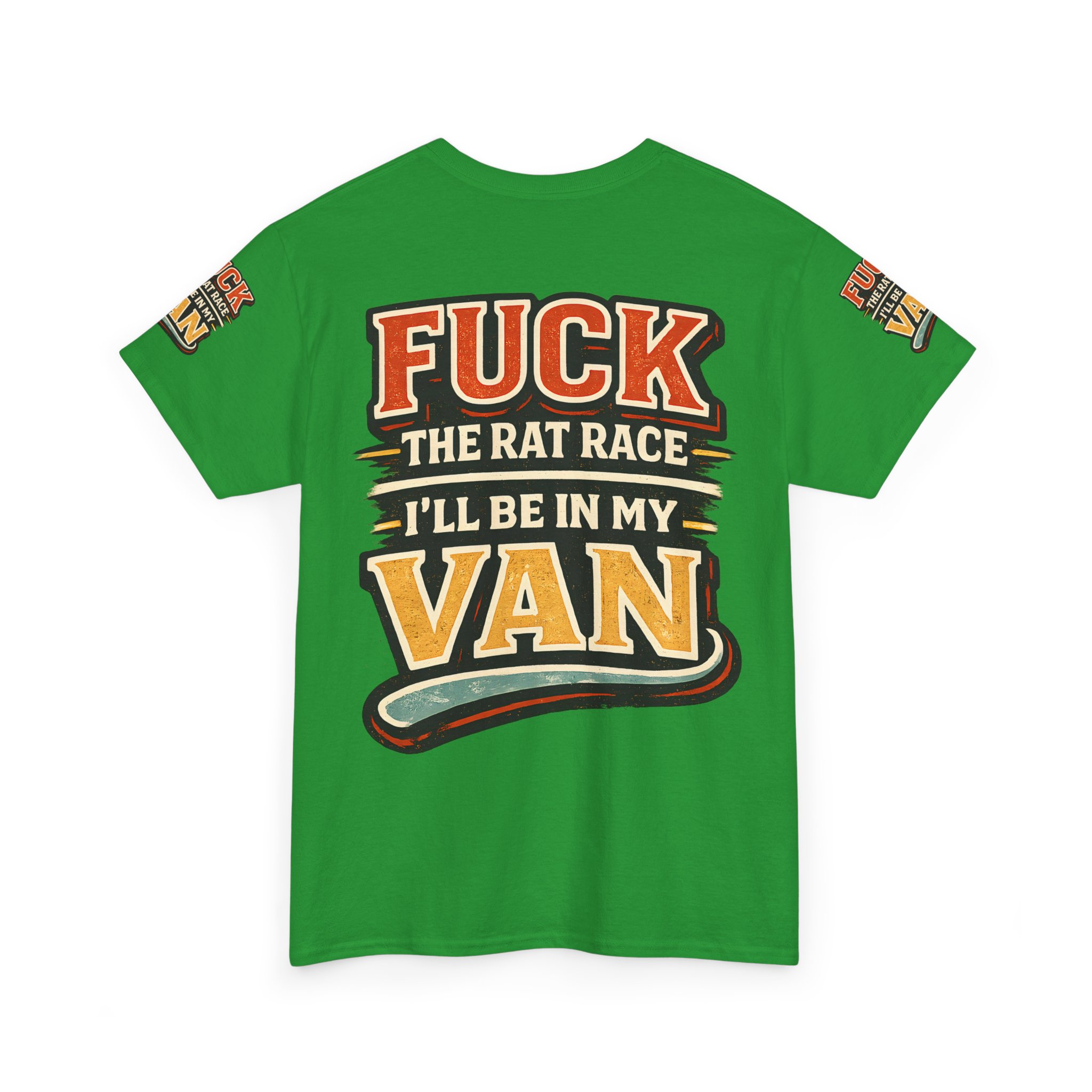 16045463021522330222_2048.jpeg Unisex Heavy Cotton Tee — "Fuck The Rat Race" Design F**K-Line
