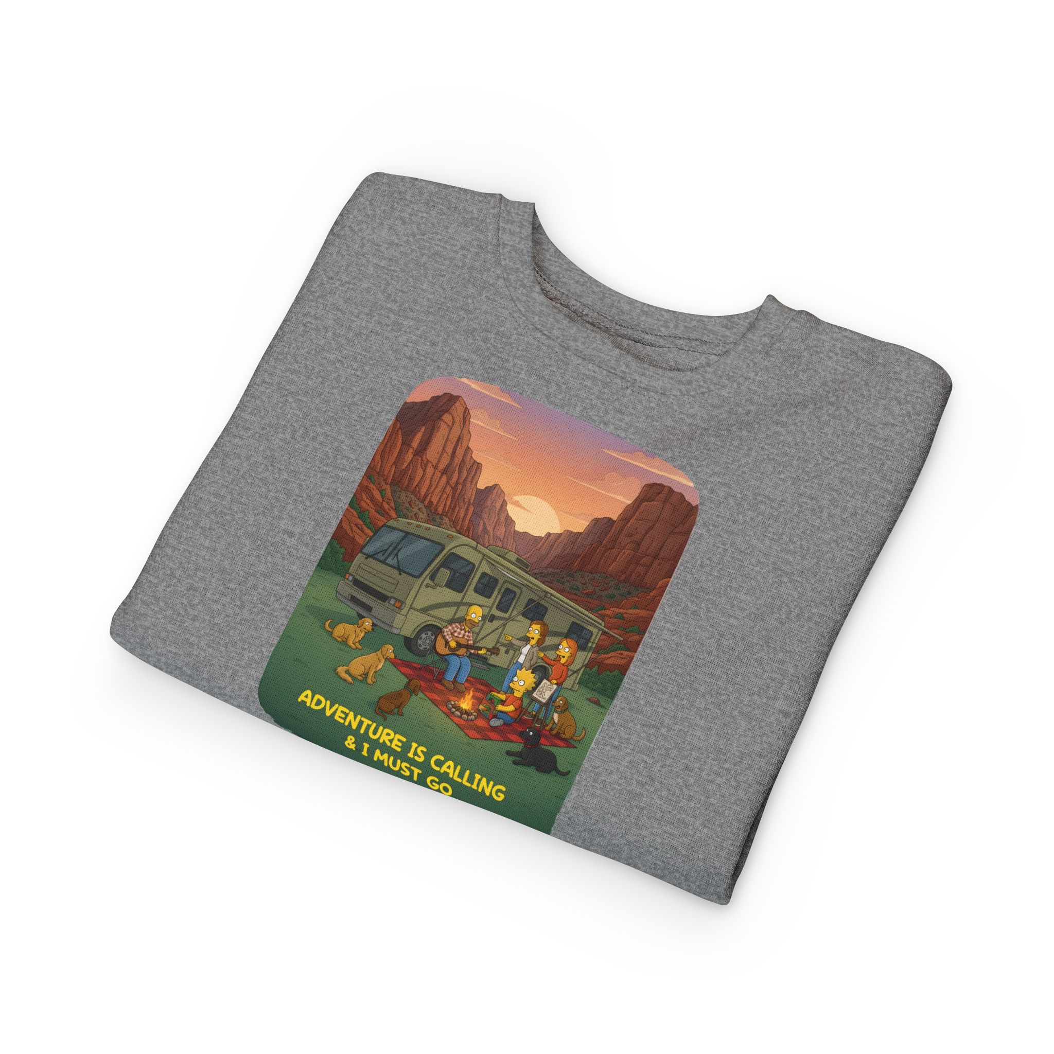 Toddler Sweatshirt - "Adventure Is Calling-I Must Go" (Design Sitcom-Line)