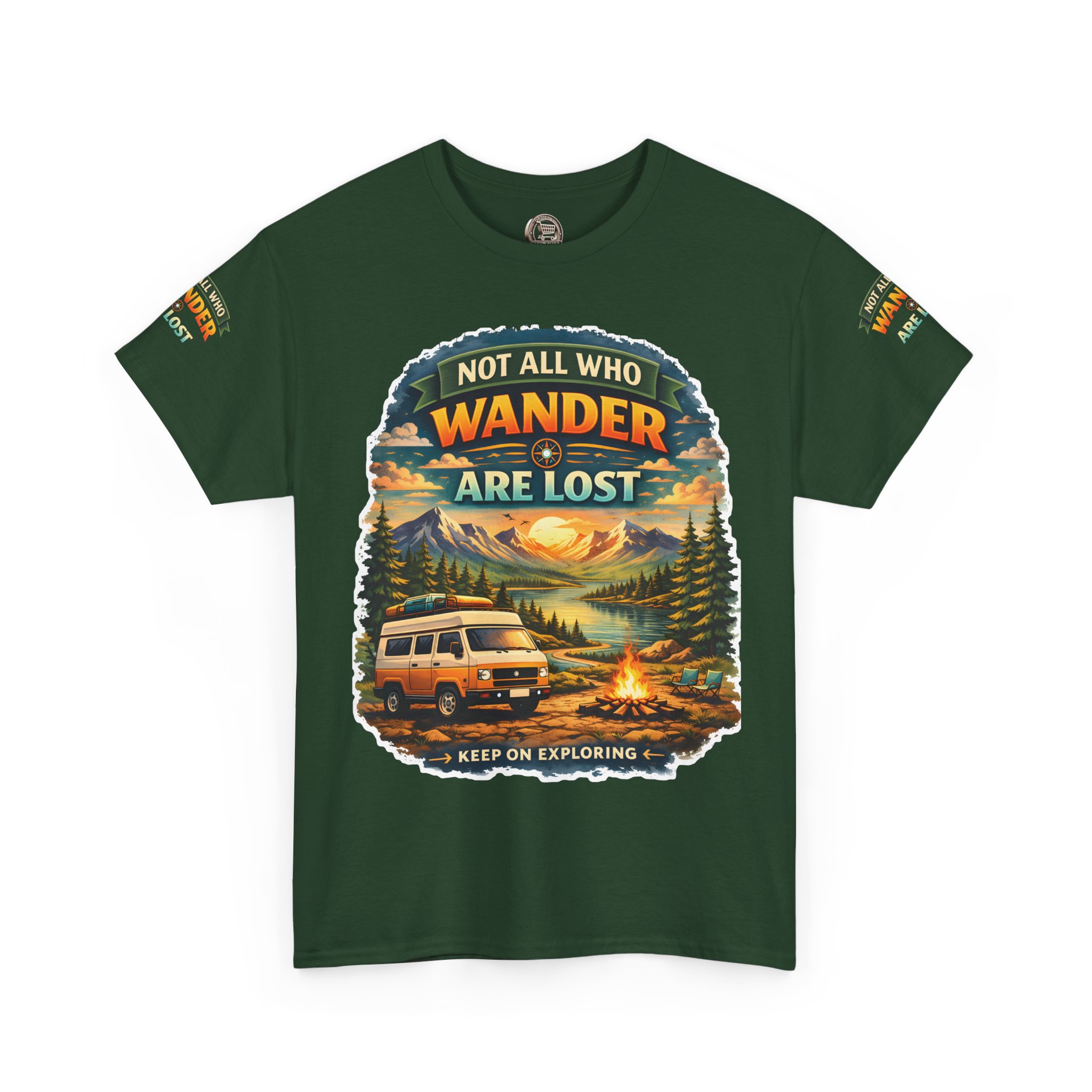 16054513751102411522_2048.jpeg Unisex Heavy Cotton Tee — "Not All Who Wander Are Lost" Design Scenic-Line