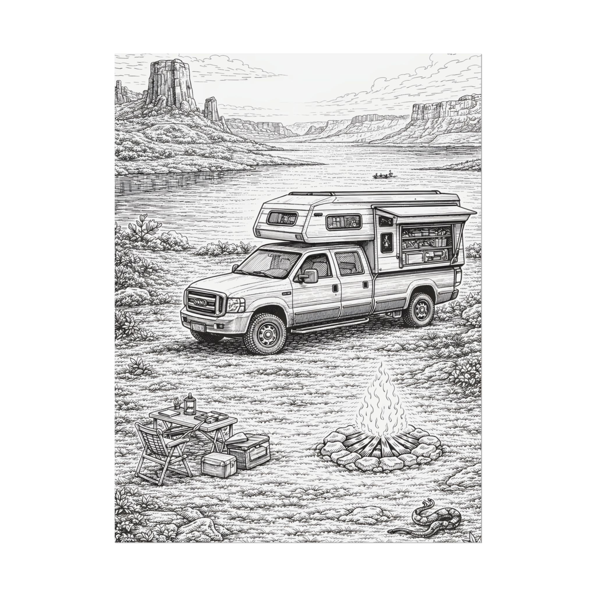 1607753351991615459_2048-1.jpeg Campervan Poster — Vintage RV Camping Landscape Wall Art