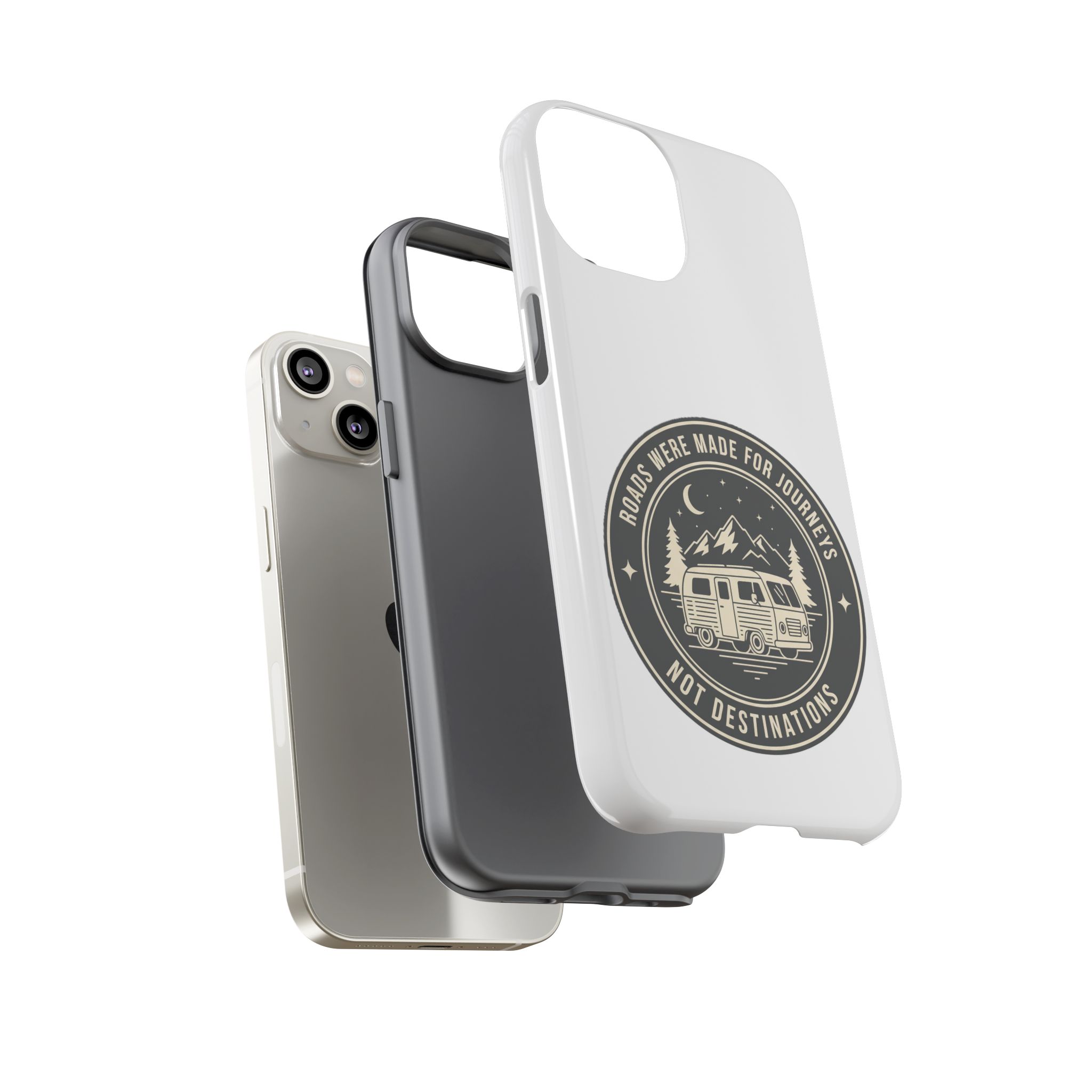 Phone Case — "ROAD WHERE MADE FOR JOURNEYS-NOT DESTINATIONS" Camper Van Design