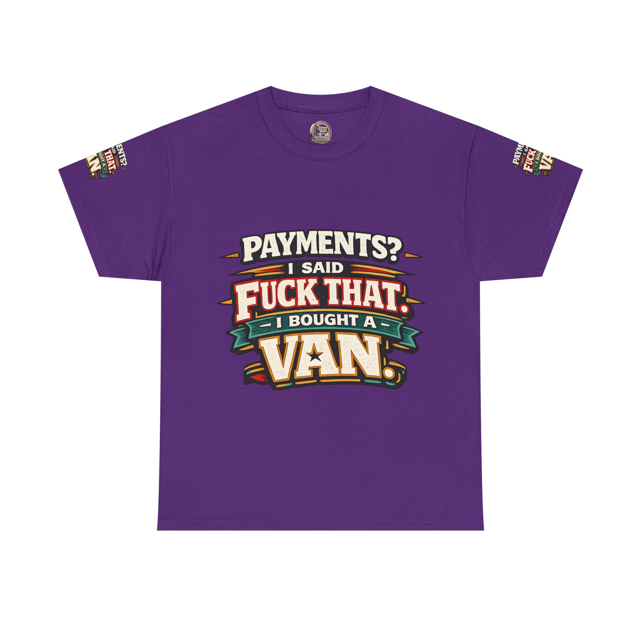 Unisex Heavy Cotton Tee — "Payments?I Said" Design F**K-Line