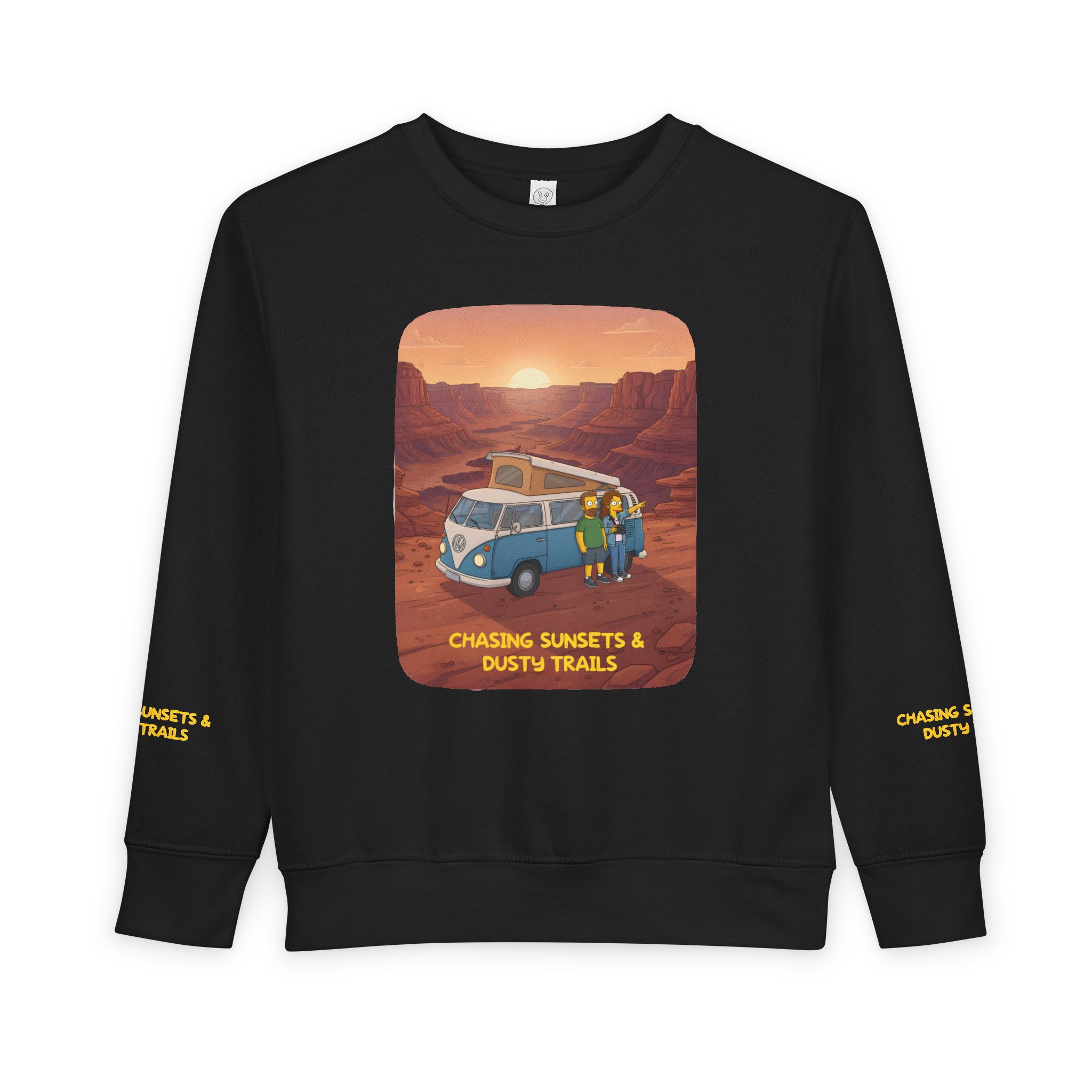 Toddler Sweatshirt - "Chasing Sunsets And Dusty Trails" (Design Sitcom-Line)