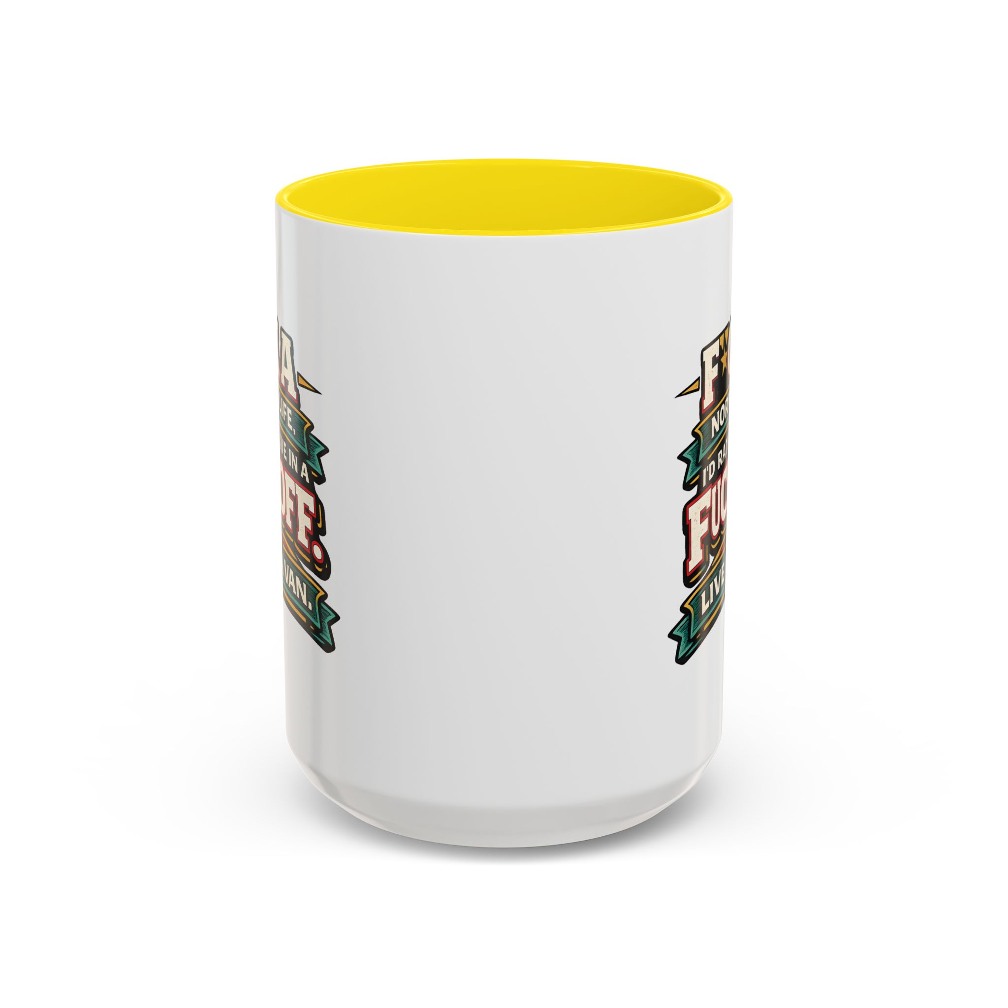16143947071710152584_2048.jpeg Accent Coffee Mug (11, 15oz) — "Fuck A Normal Life" Design F**K-Line
