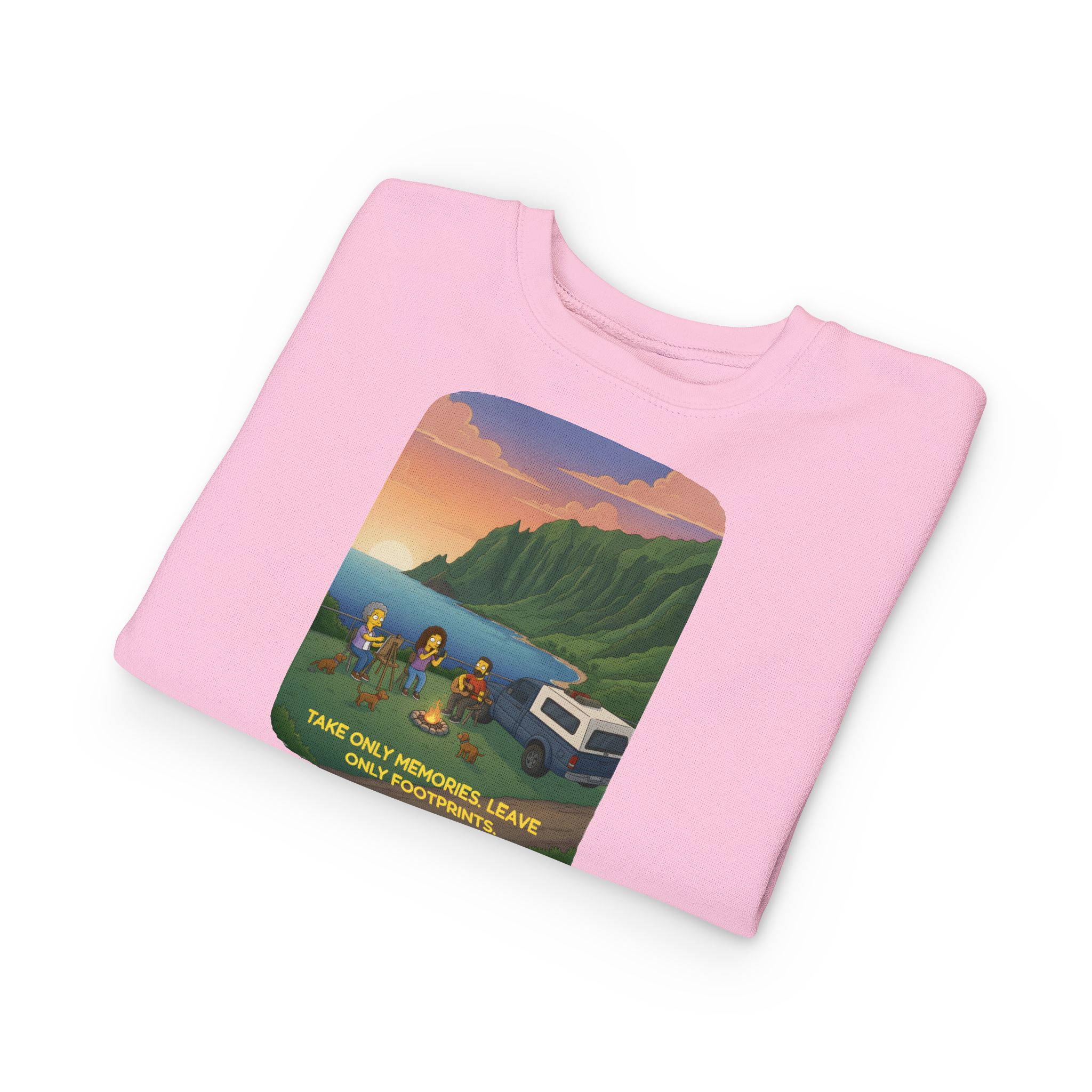 Toddler Sweatshirt - "Take Only Memories-Leave Only Footprints" (Design Sitcom-Line)