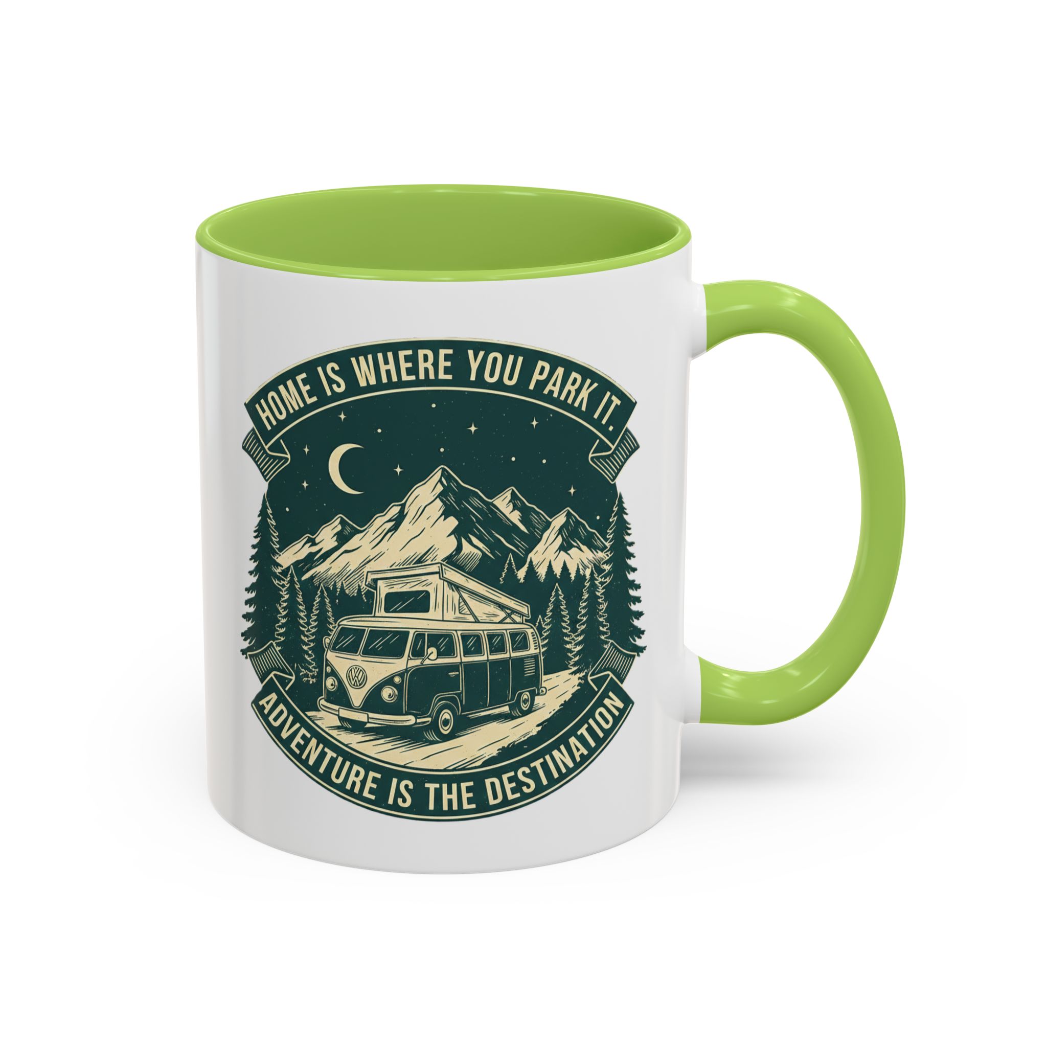 Coffee Mug — "Home Is Where You Park It-Adventure is the destination"  (11/15oz) (Both sides printed)