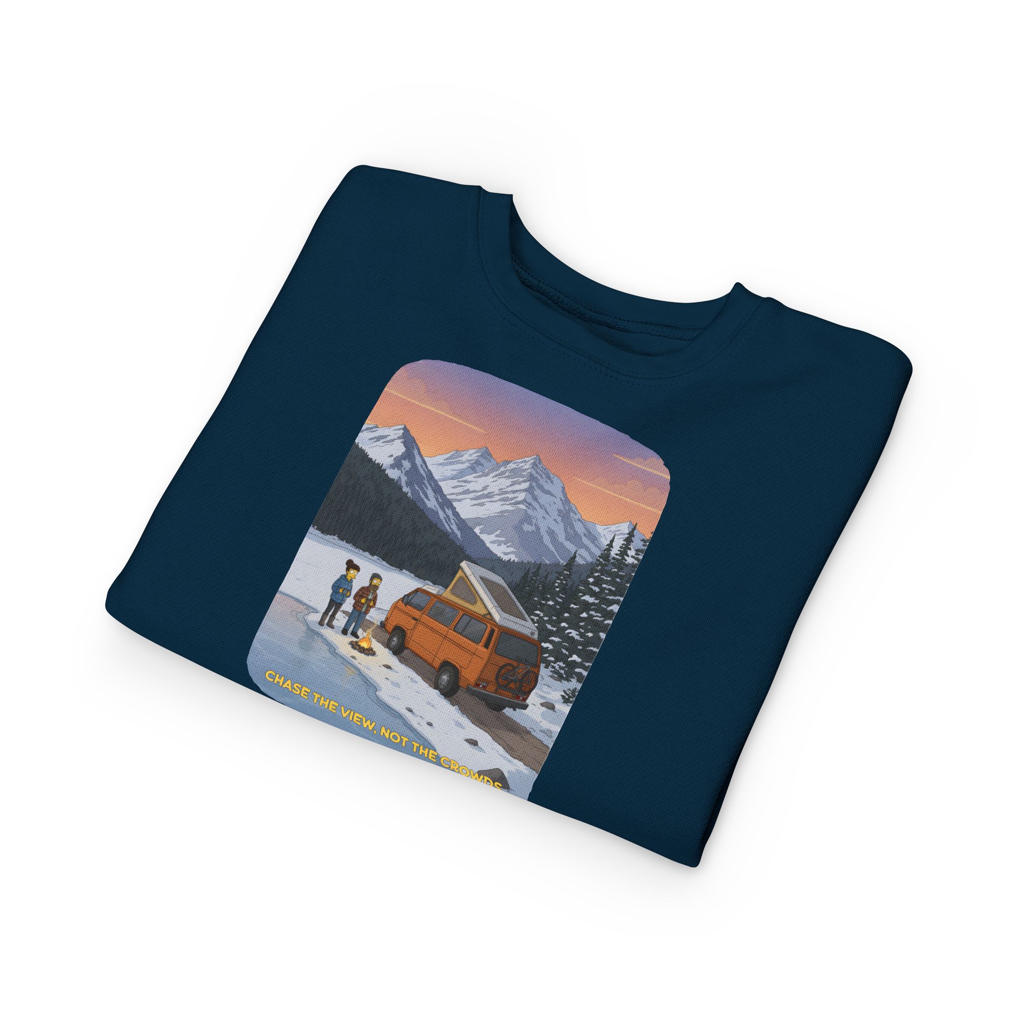 Toddler Sweatshirt - "Chase The Views-Not The Crowds" (Design Sitcom-Line)