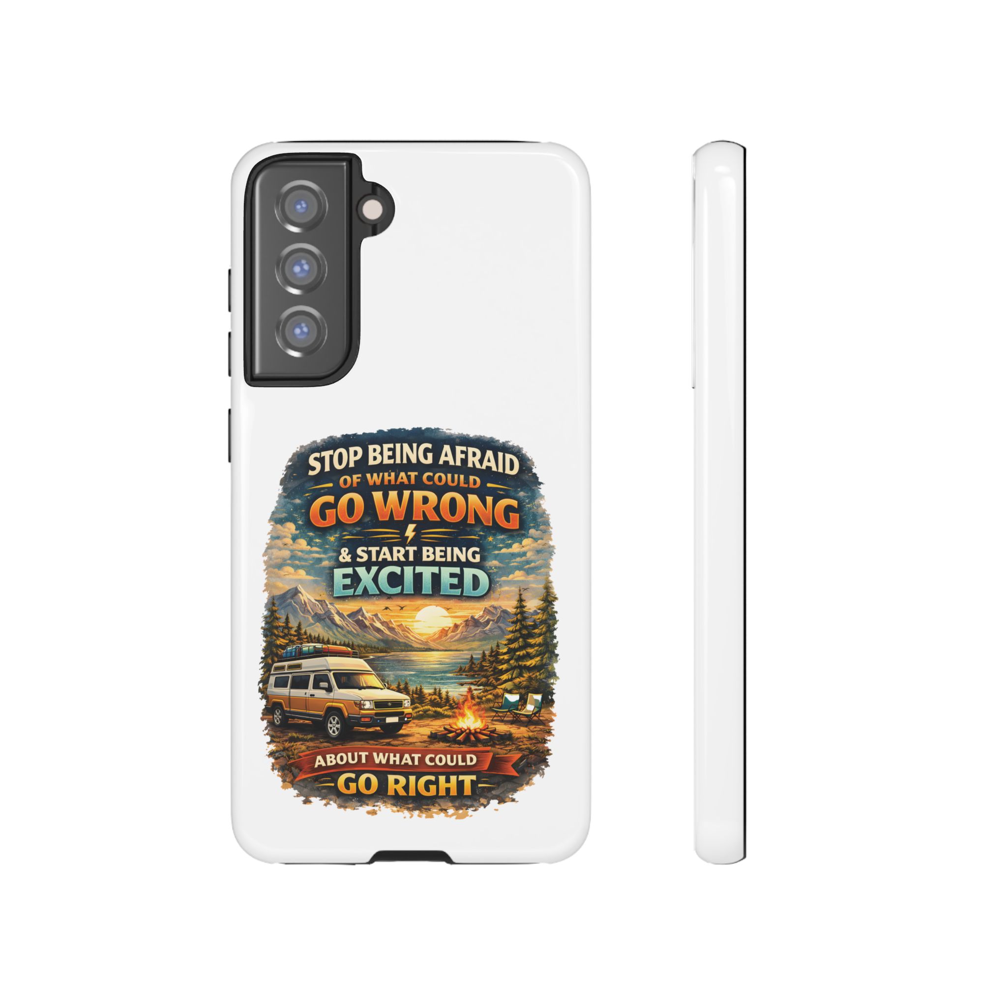 Phone Case — "Stop Being Afraid" (Design Scenic-Line)