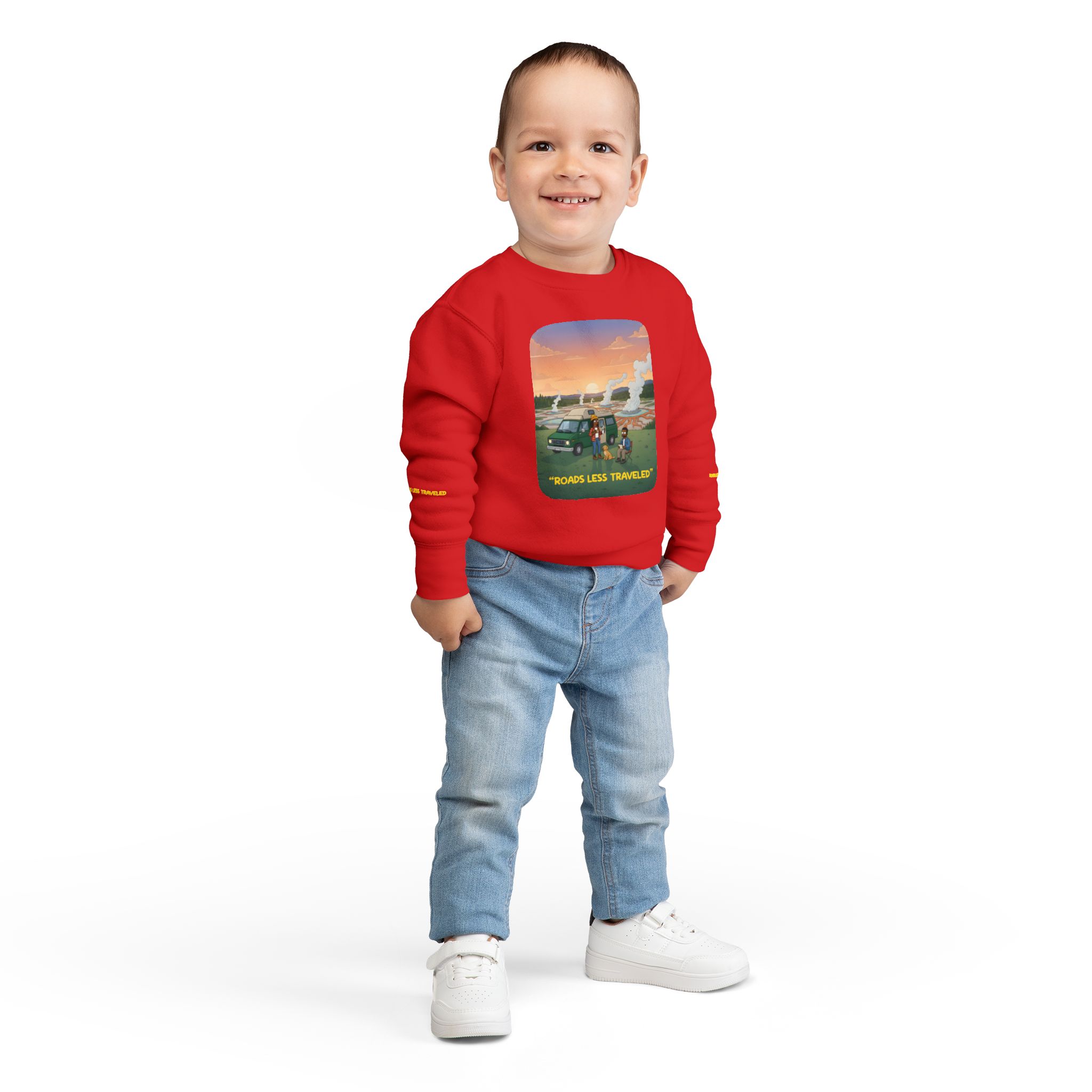 Toddler Sweatshirt - "Roads Less Traveled" (Design Sitcom-Line)