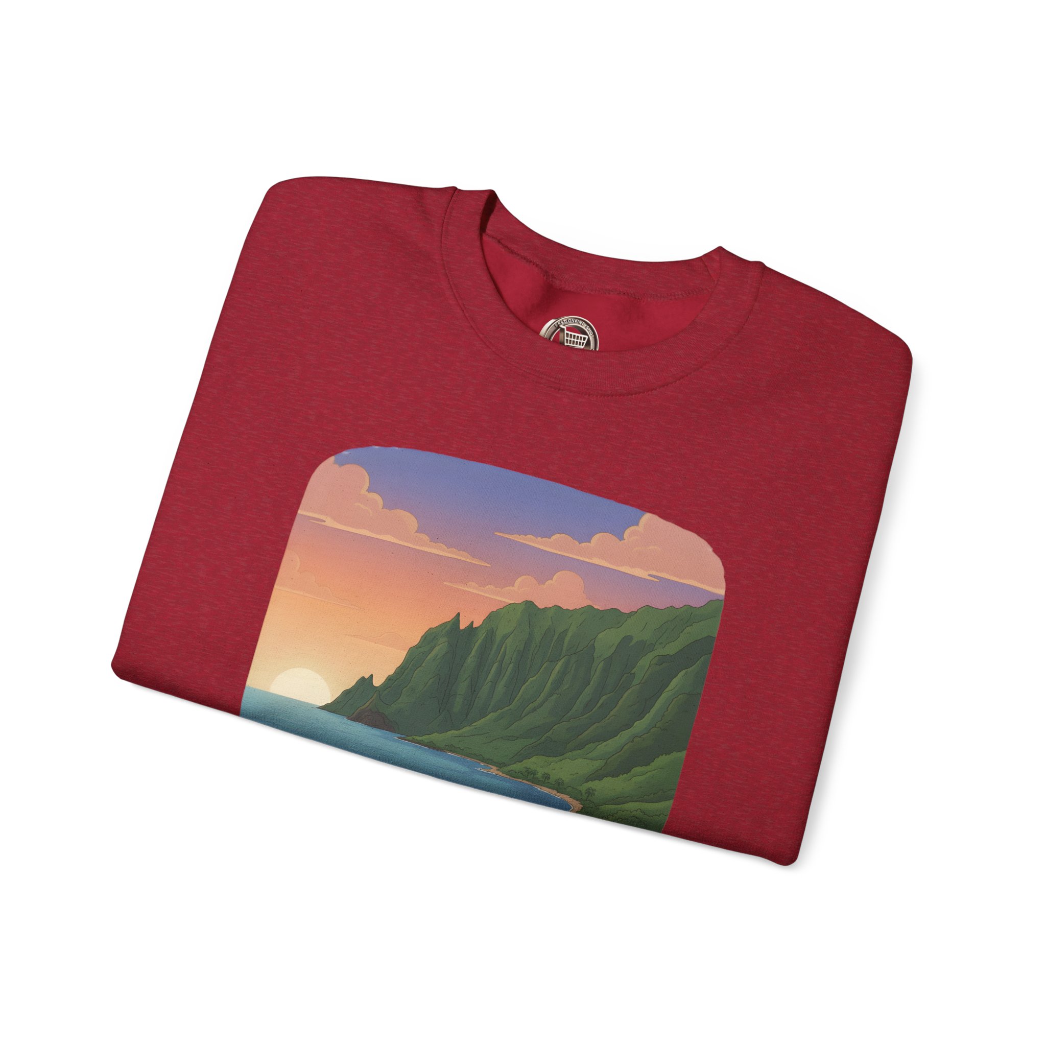 Unisex Heavy Blend™ Crewneck Sweatshirt — "Take Only Memories-Leave Only Footprints" Design Sitcom-Line