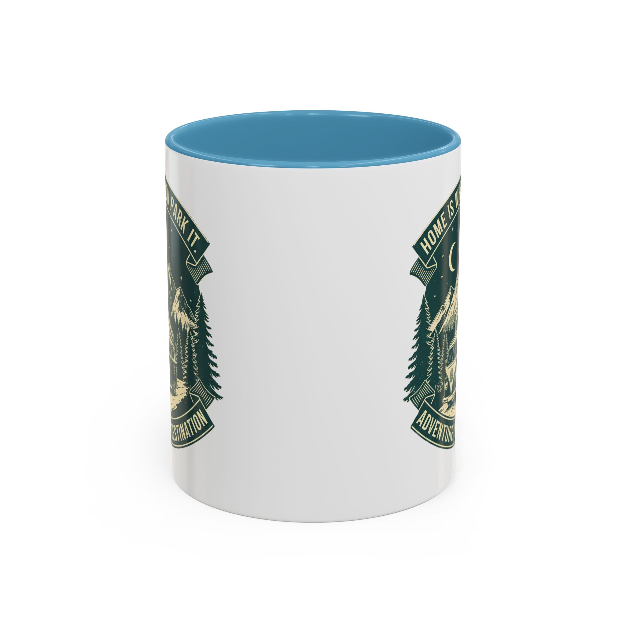 Coffee Mug — "Home Is Where You Park It-Adventure is the destination"  (11/15oz) (Both sides printed)