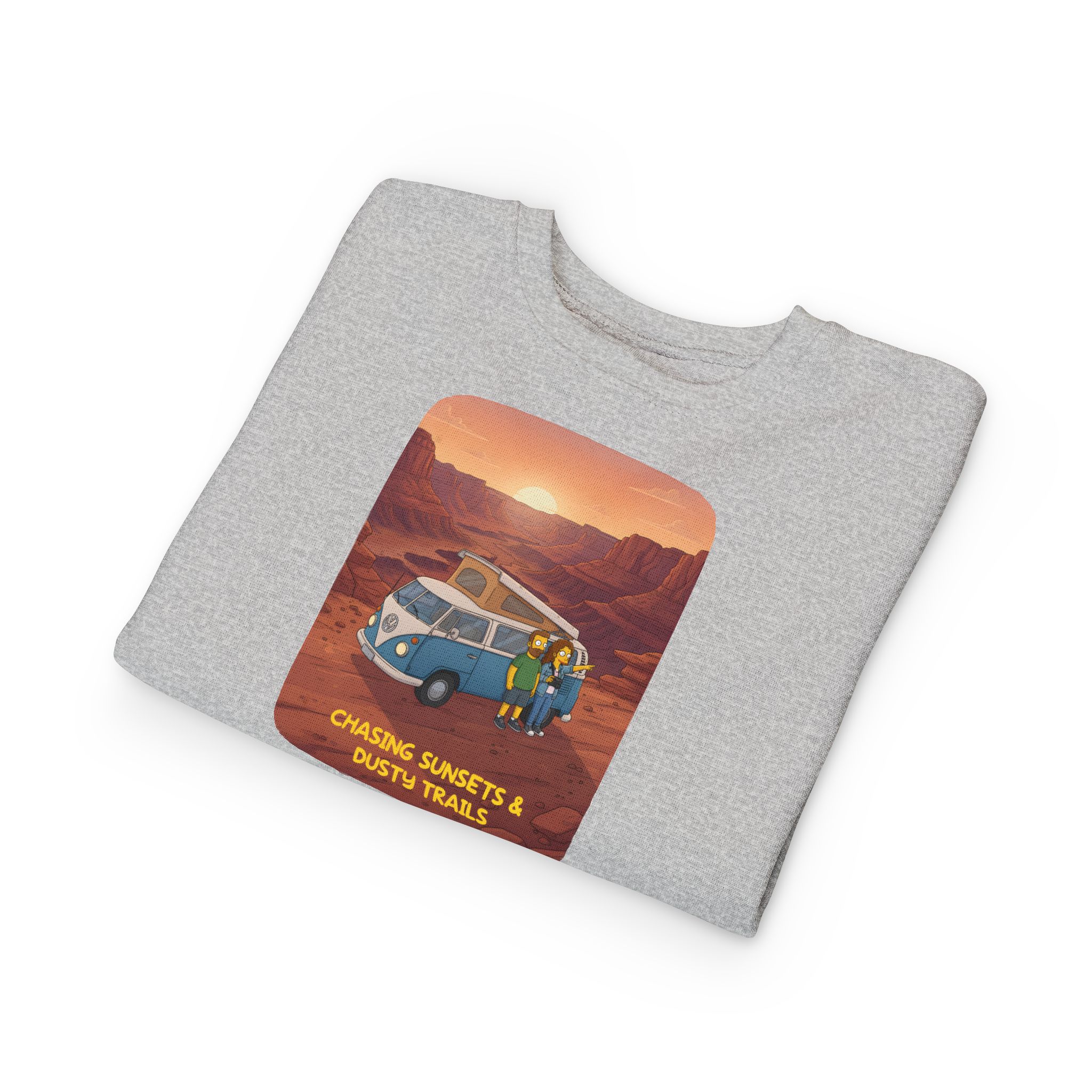 Toddler Sweatshirt - "Chasing Sunsets And Dusty Trails" (Design Sitcom-Line)