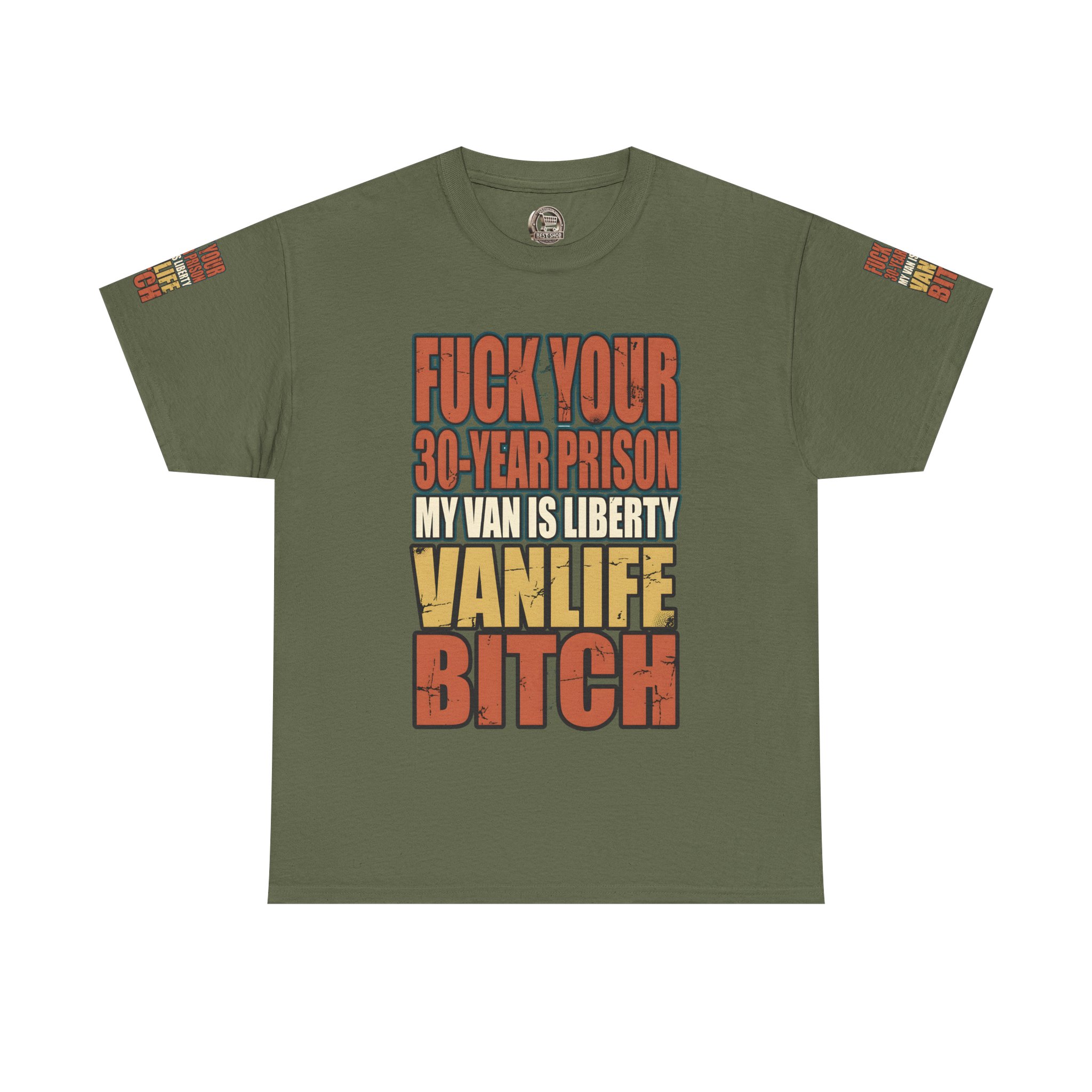 Unisex Heavy Cotton Tee — "Fuck Your 30 Year" Design F**K-Line