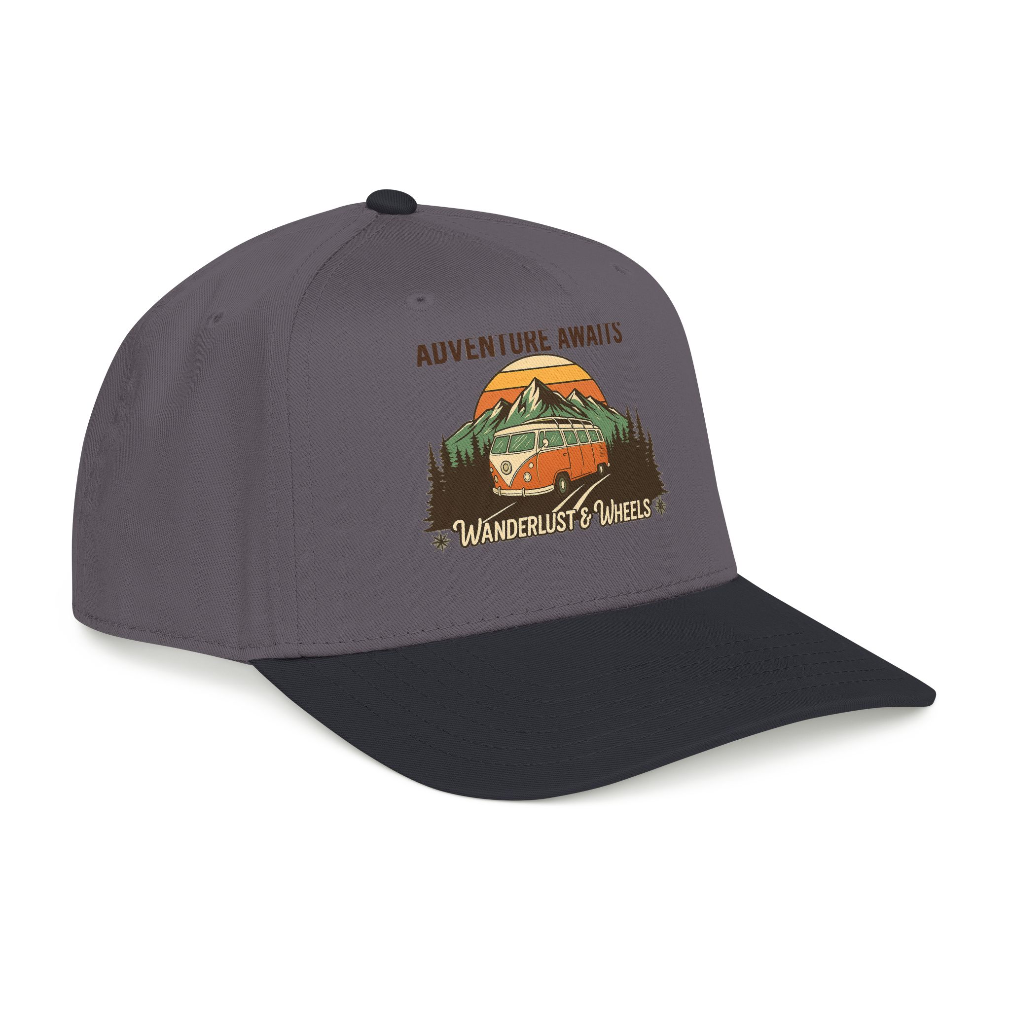 Baseball Cap - "Home Is Where You Adventure Awaits" Mid Profile Baseball Cap