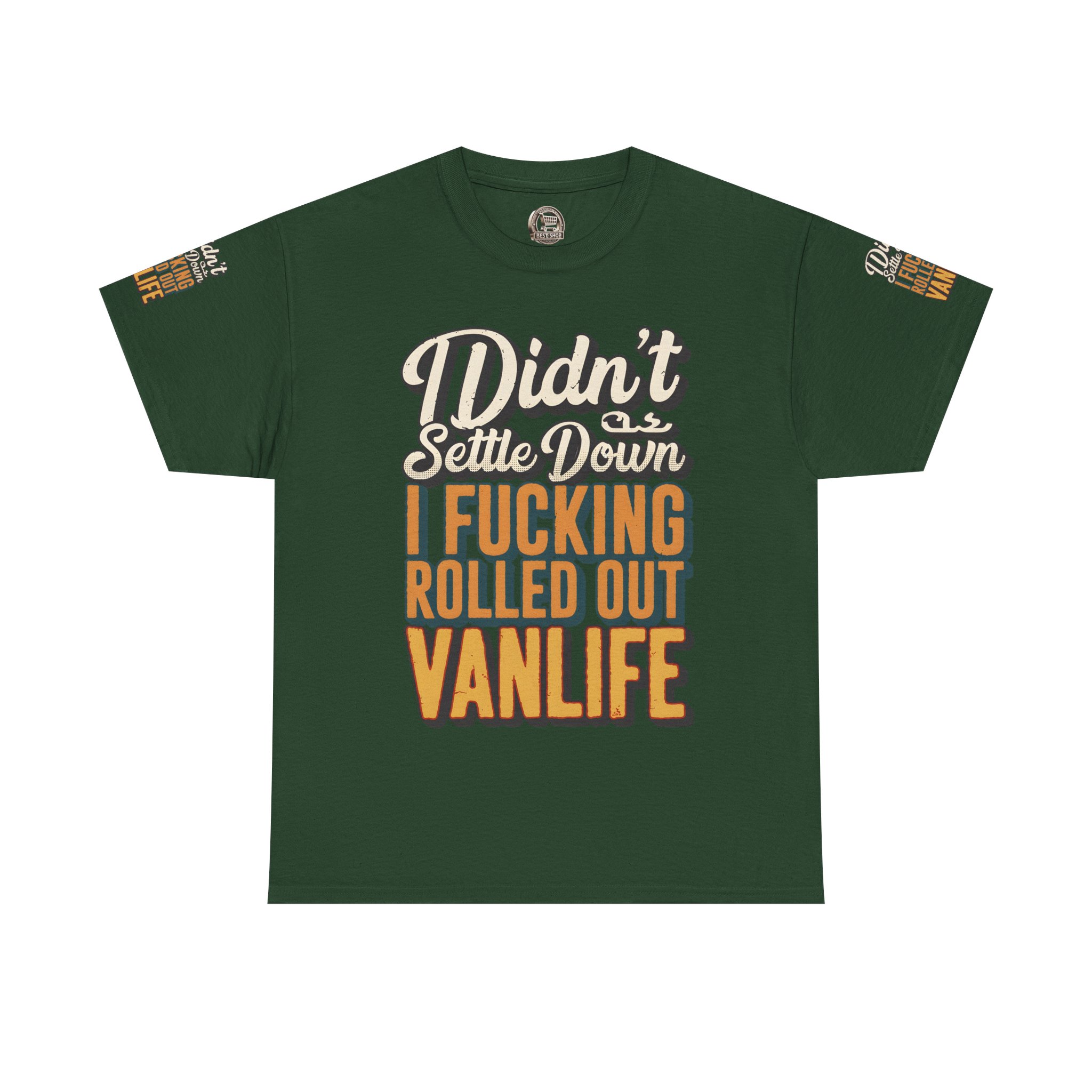 16222272219473658594_2048.jpeg Unisex Heavy Cotton Tee — "Dind´t Settle Down" Design F**K-Line