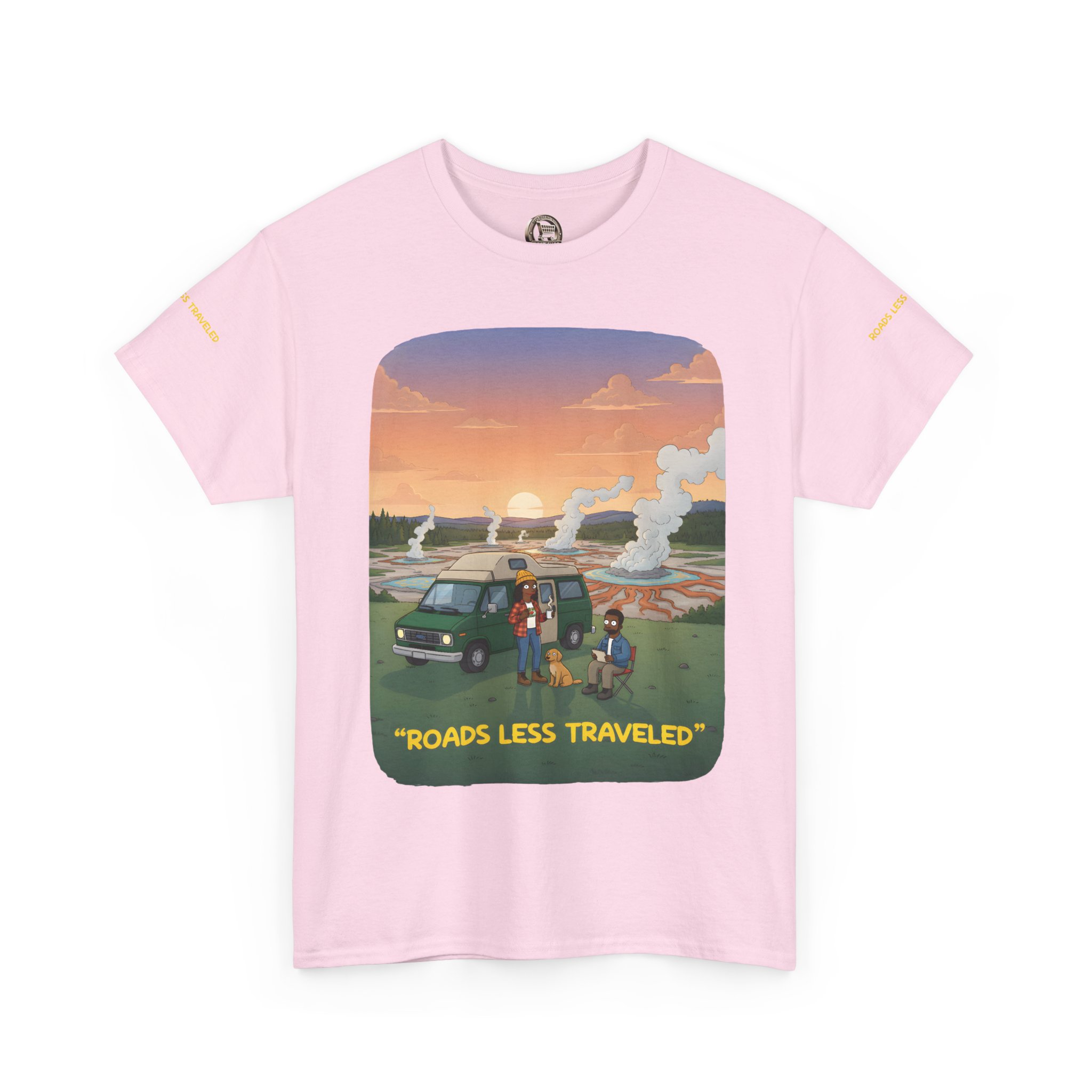 16230977000921990707_2048.jpeg Unisex Heavy Cotton Tee — "Roads Less Traveled" Design Sitcom-Line