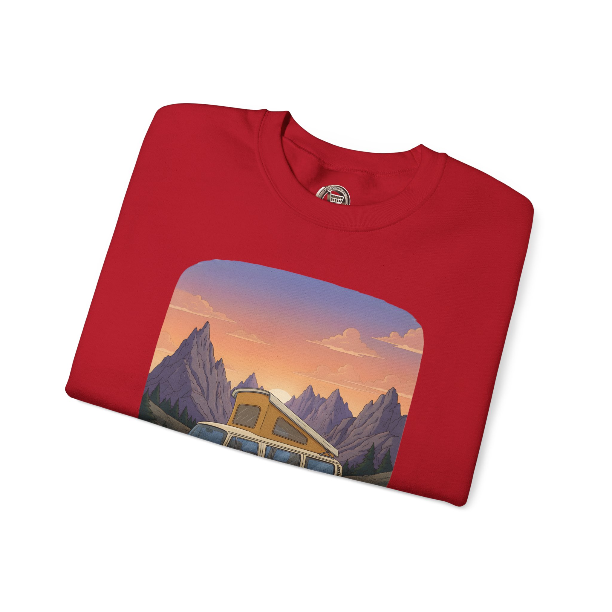 Unisex Heavy Blend™ Crewneck Sweatshirt — "Roam Sweet Home" Design Sitcom-Line