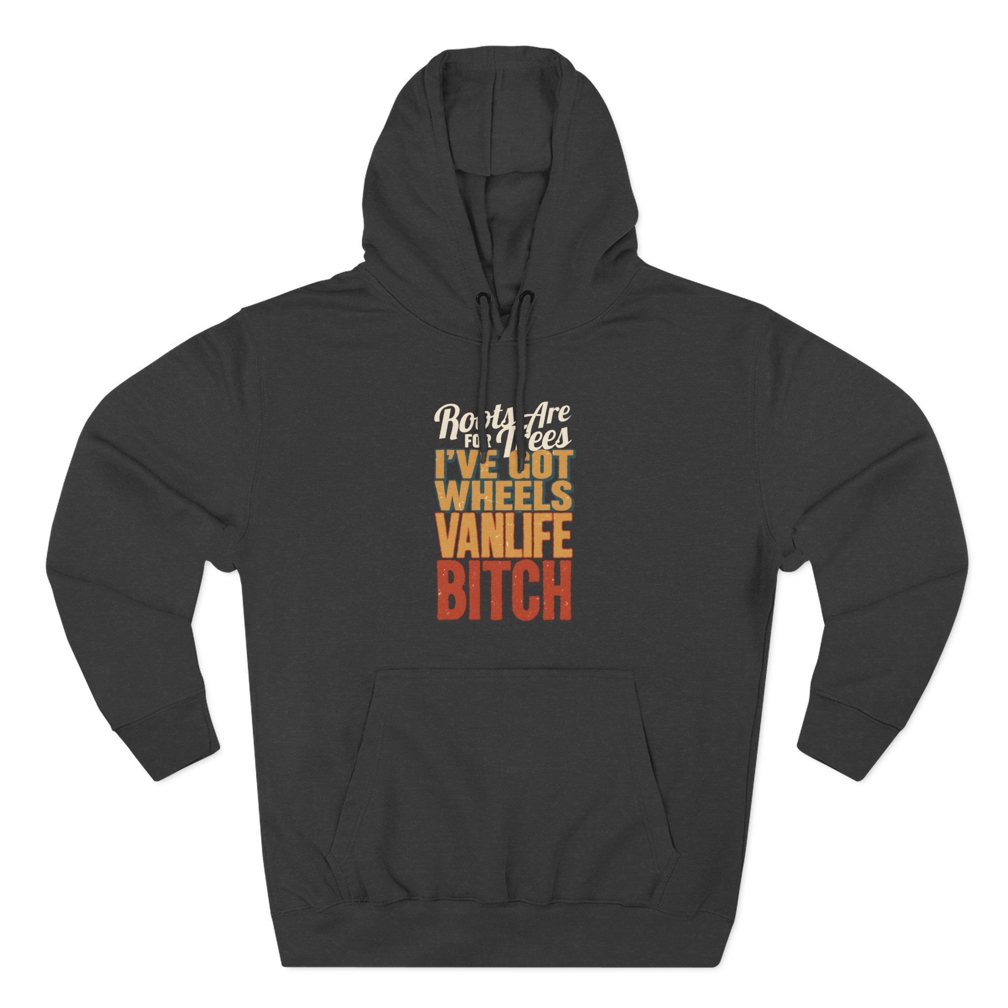 Three-Panel Fleece Hoodie - "Roots Are For Trees" Design F**K-Line