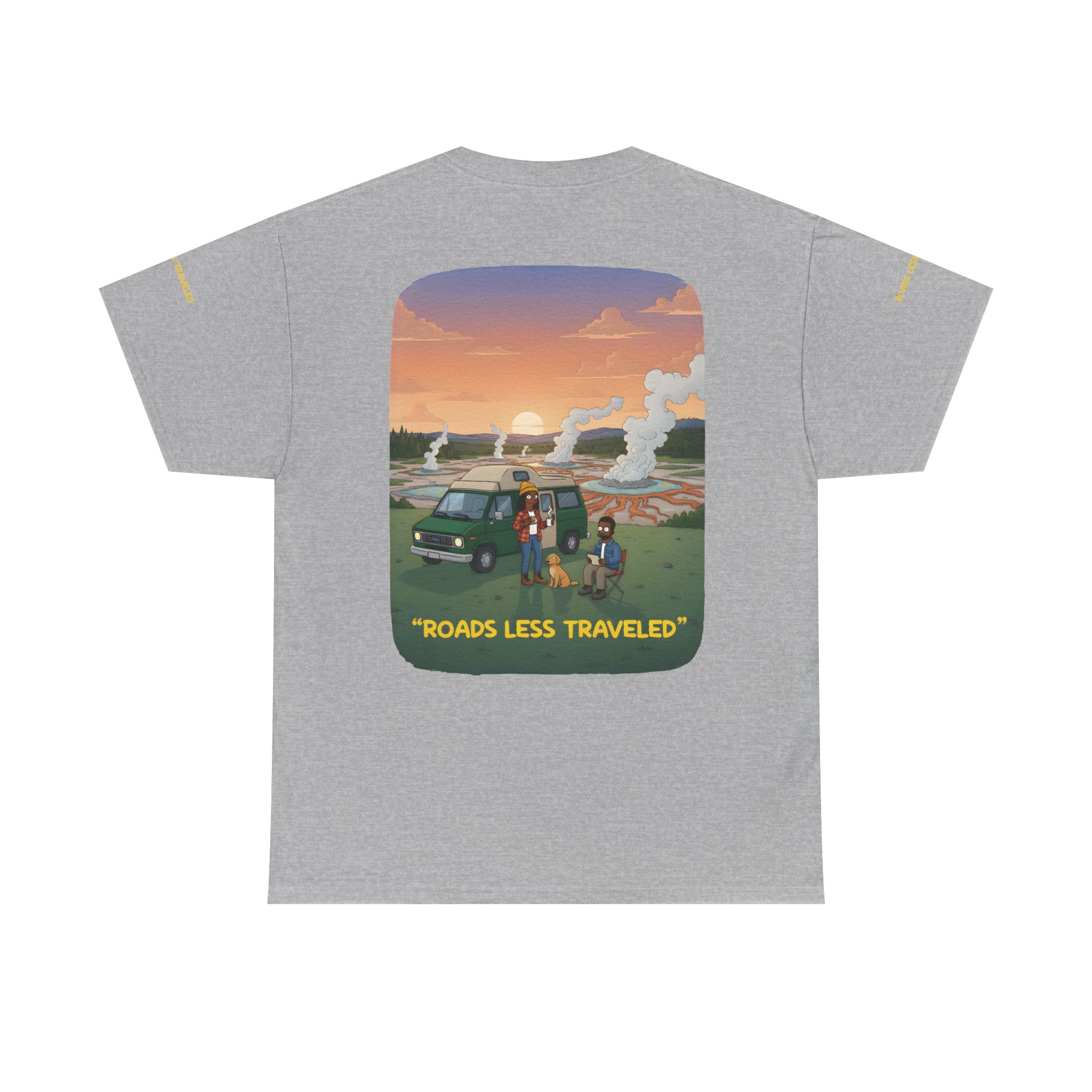 16256301988703902920_2048.jpeg Unisex Heavy Cotton Tee — "Roads Less Traveled" Design Sitcom-Line