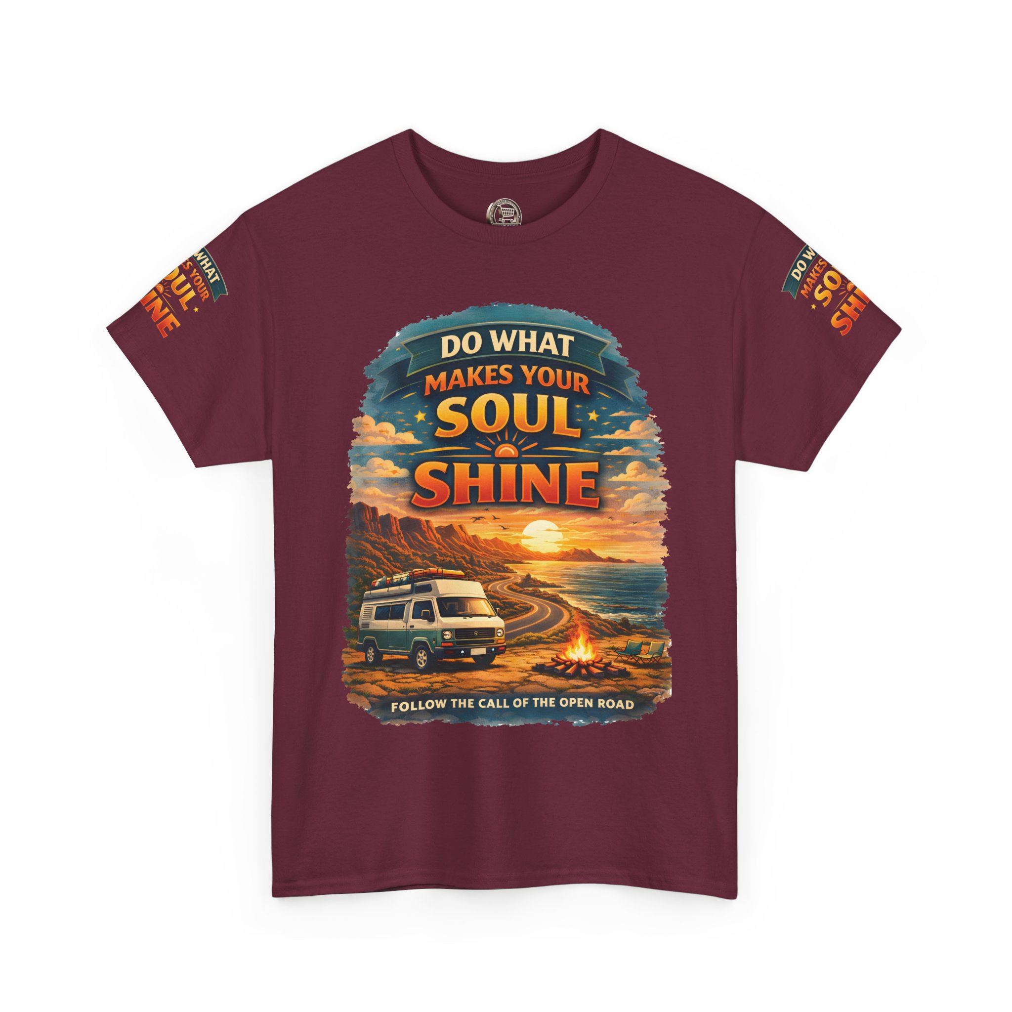 Unisex Heavy Cotton Tee — "Do What Makes Your Soul Shine" Design Scenic-Line