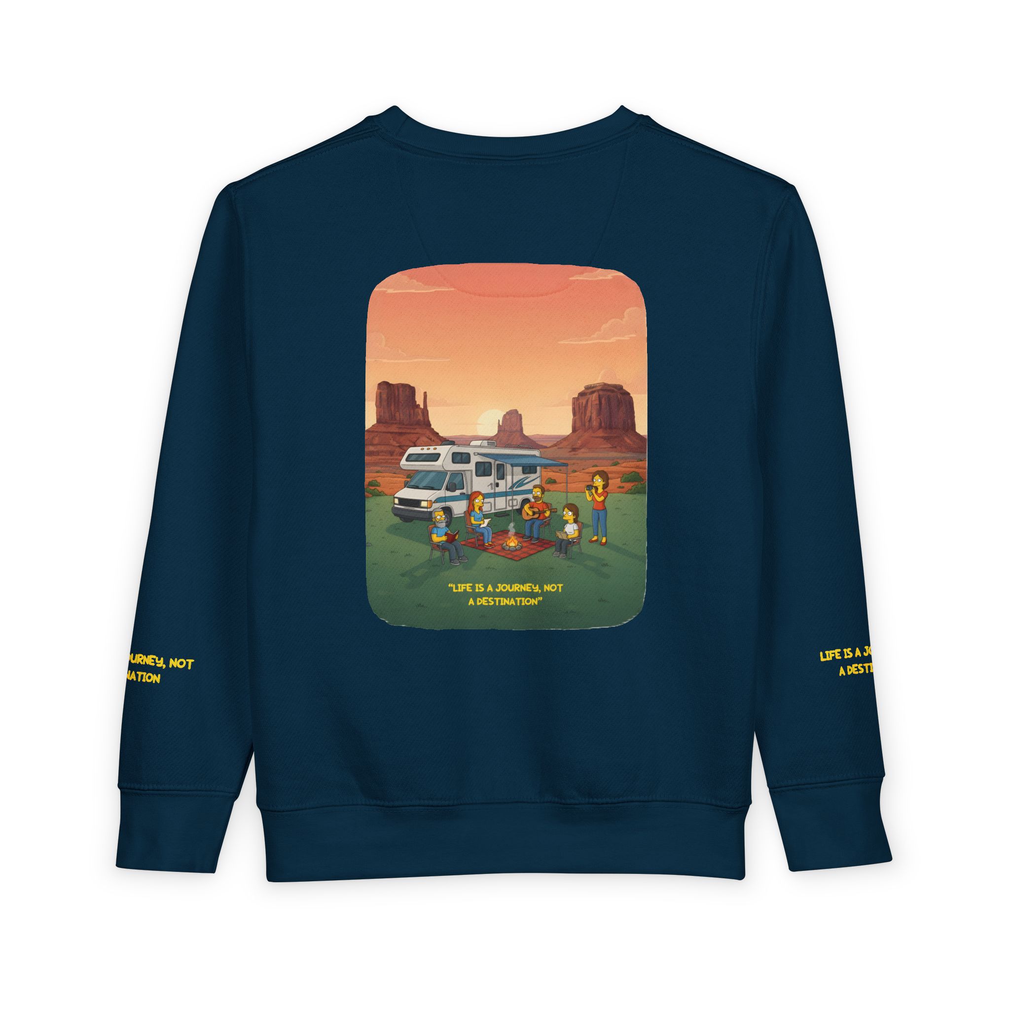 Toddler Sweatshirt - "Life Is A Journey-Not A Destination" (Design Sitcom-Line)