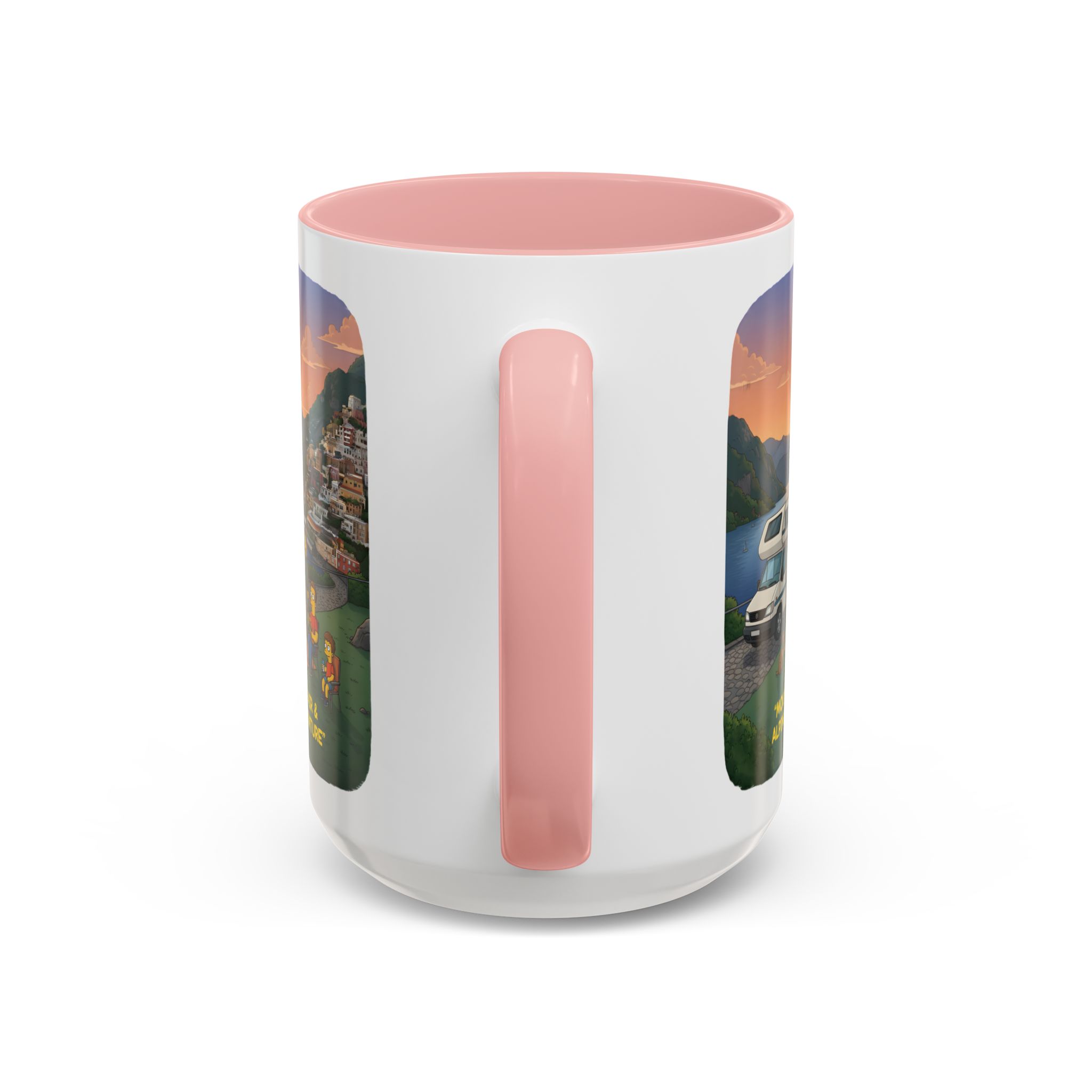 Accent Coffee Mug (11, 15oz) — "Mountain Air-Alpine Adventure" Design Sitcom-Line