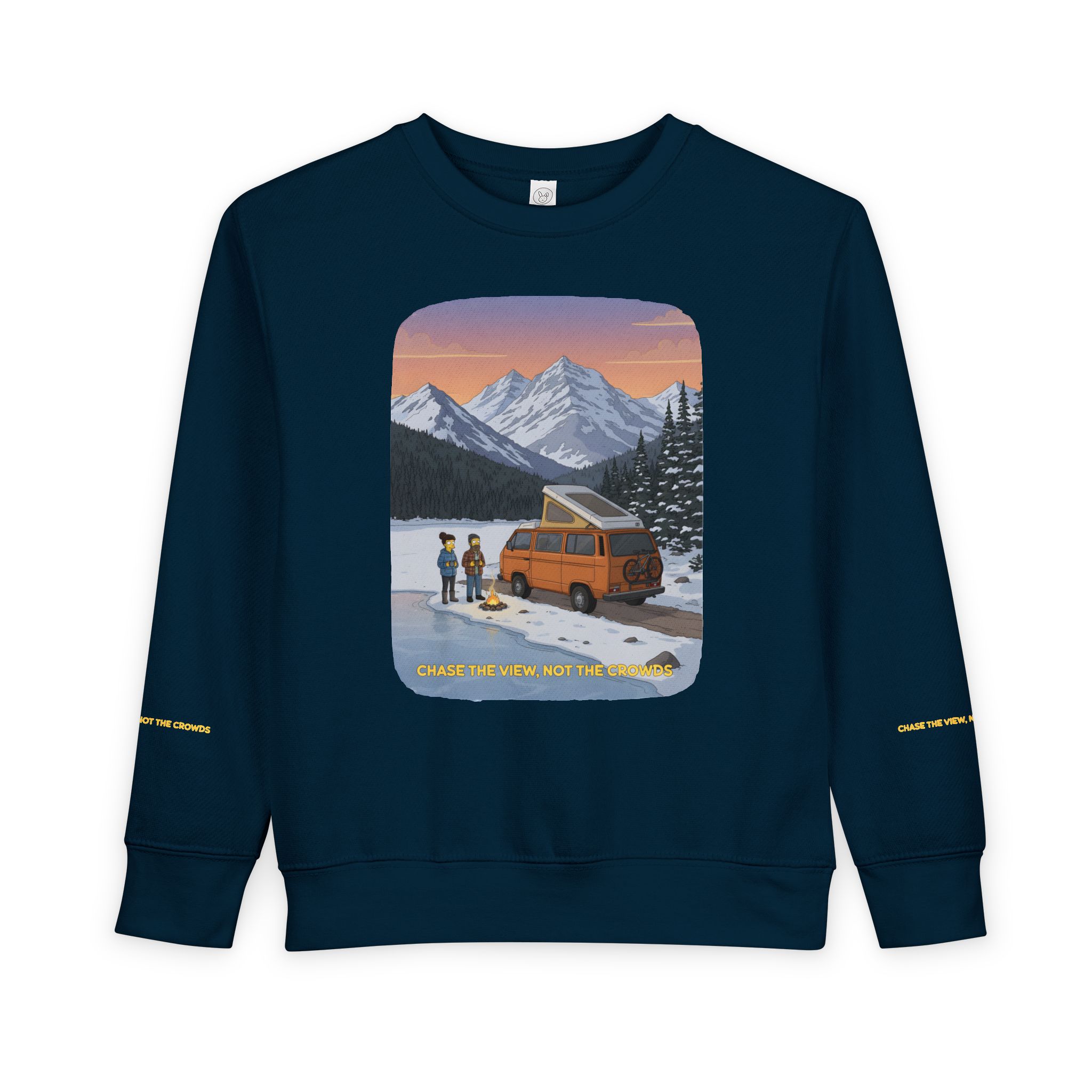 Toddler Sweatshirt - "Chase The Views-Not The Crowds" (Design Sitcom-Line)